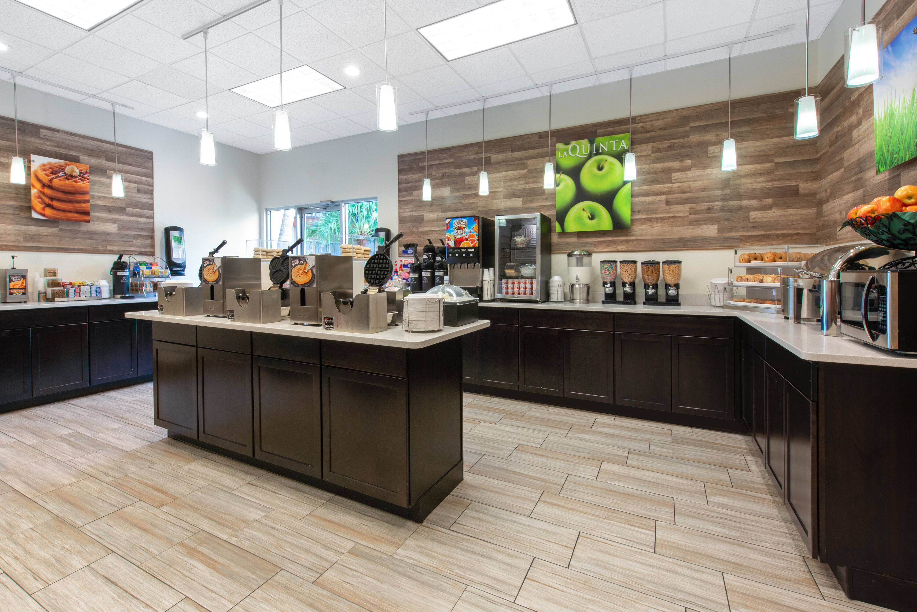 Free breakfast at La Quinta Inn by Wyndham Clearwater Central in Clearwater, Florida