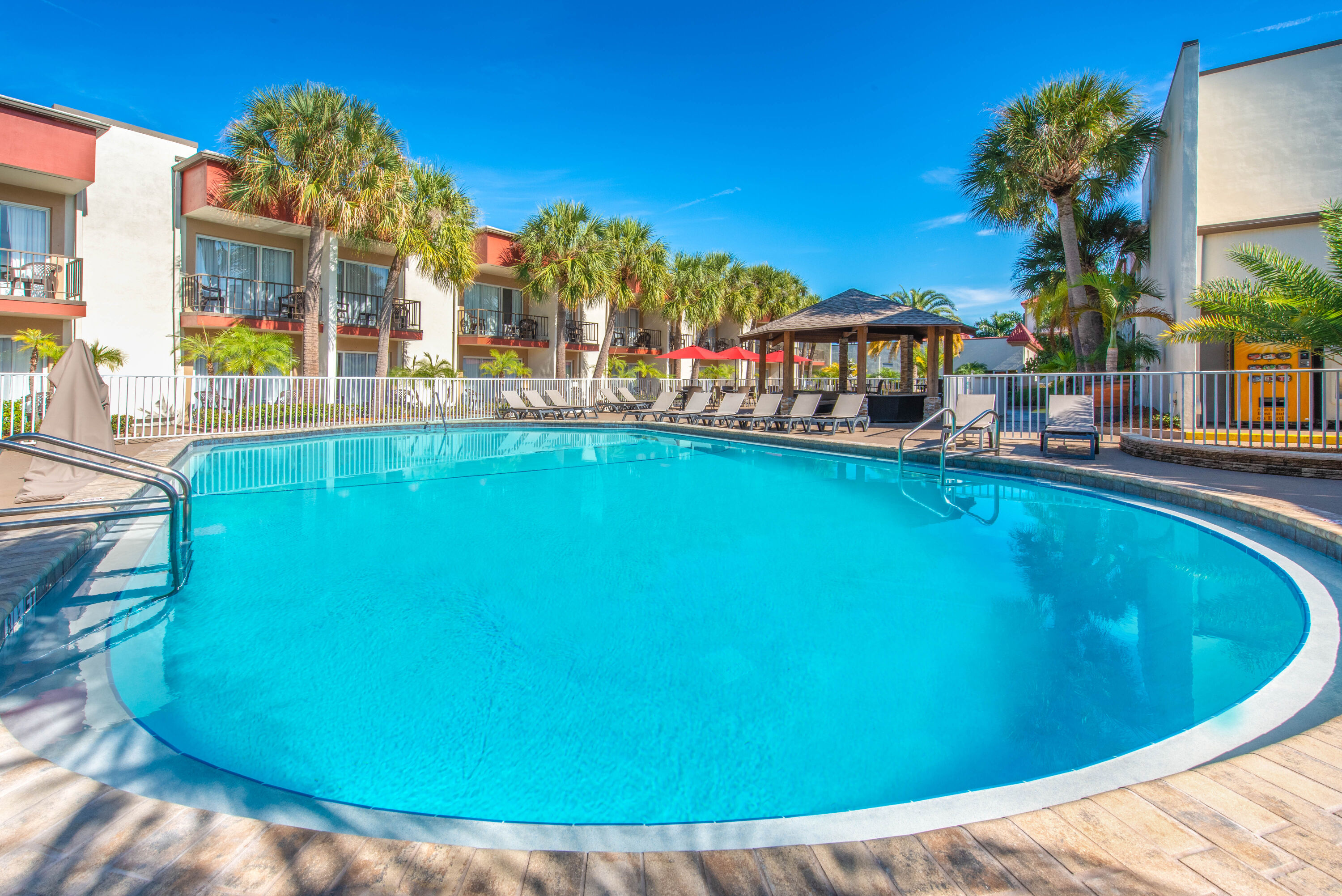 Pool at the La Quinta Inn by Wyndham Clearwater Central in Clearwater, Florida