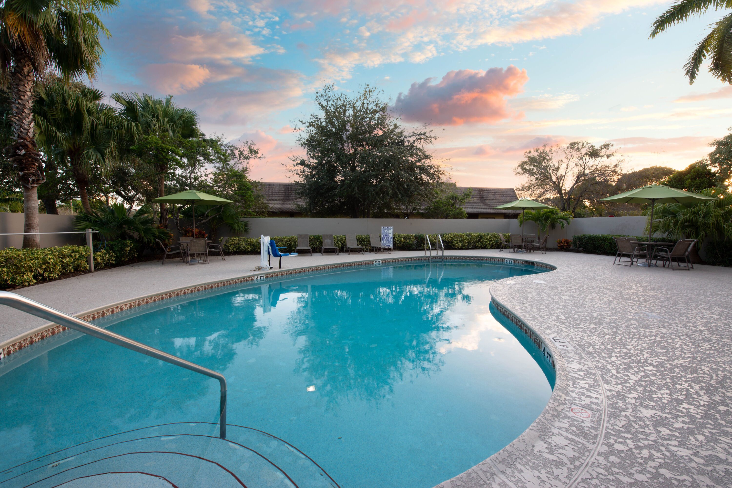 Pool at the La Quinta Inn & Suites by Wyndham Coral Springs South in Coral Springs, Florida