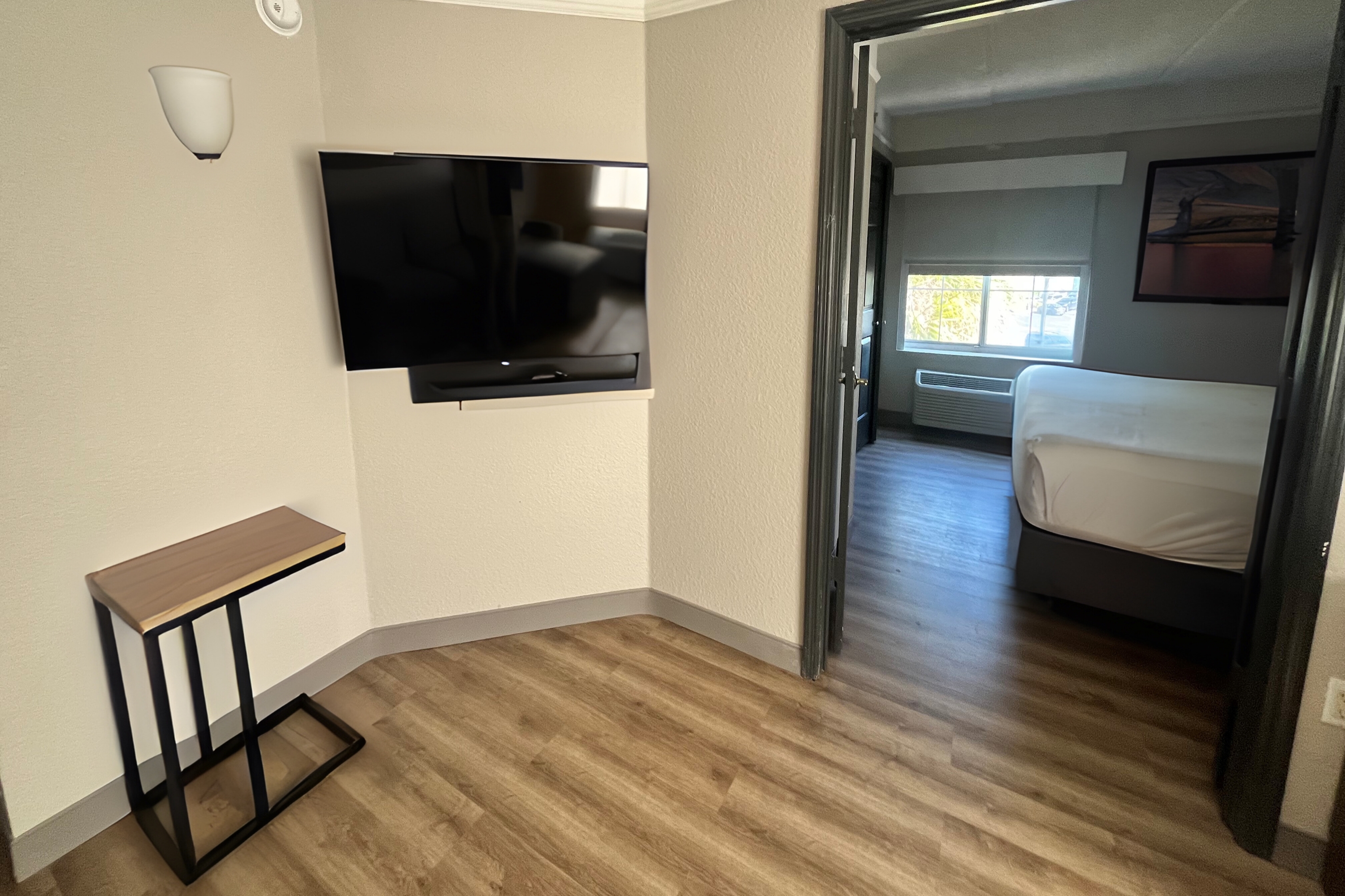 Guest room at the La Quinta Inn & Suites by Wyndham Jacksonville Butler Blvd in Jacksonville, Florida
