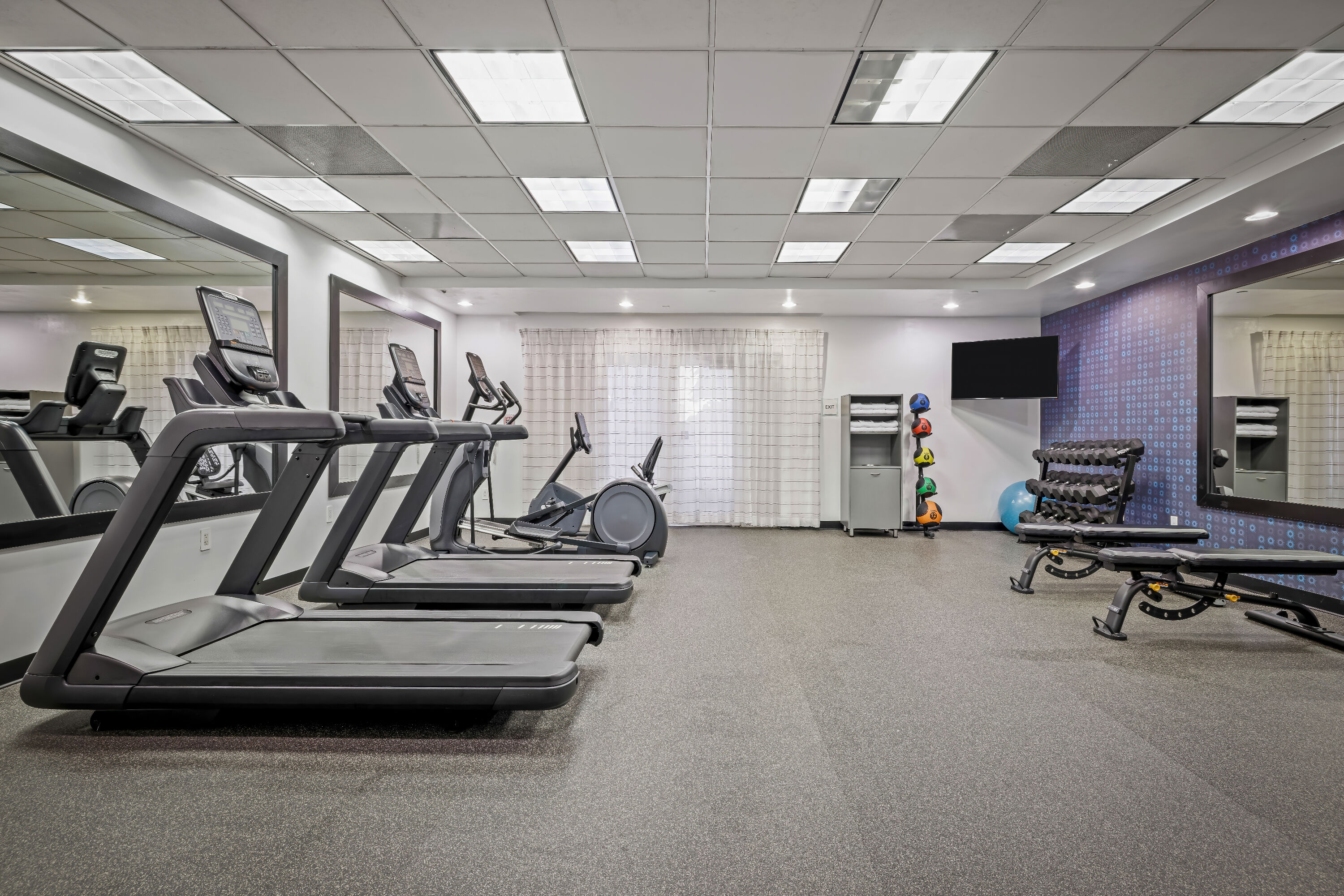 Fitness room at La Quinta Inn & Suites by Wyndham Miami Airport West in Miami, Florida