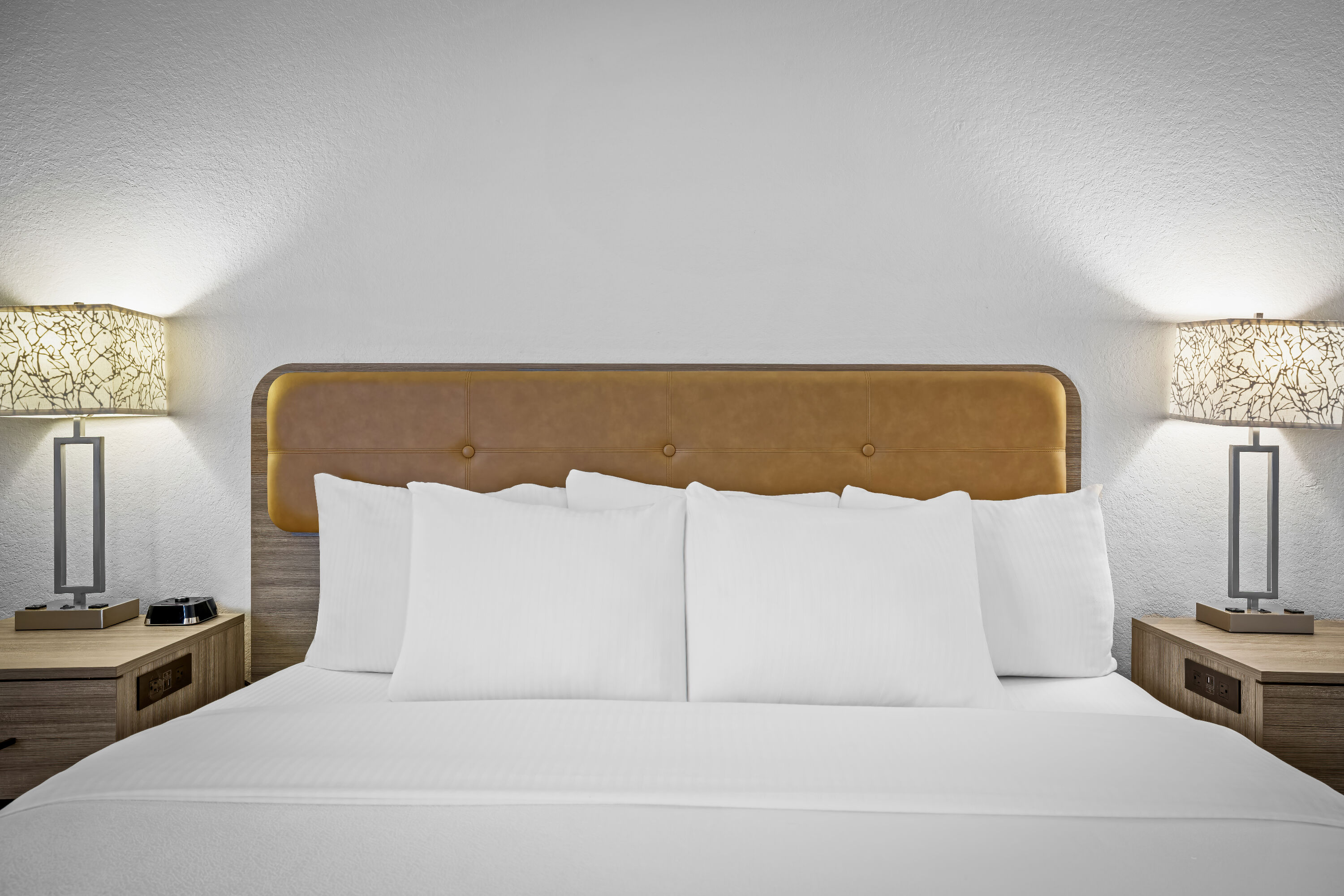 King bed guest room at the La Quinta Inn & Suites by Wyndham Miami Airport West in Miami, Florida