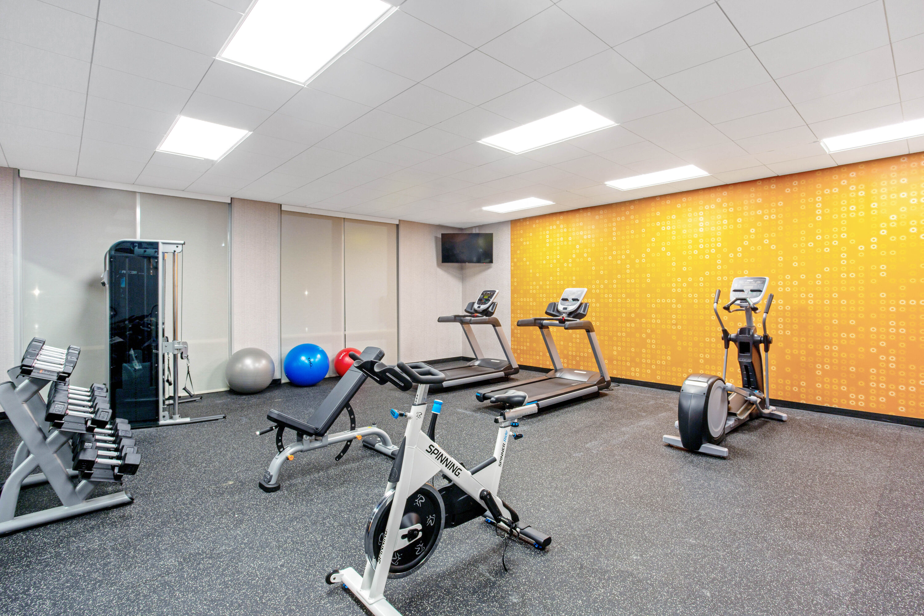 Fitness room at La Quinta Inn & Suites by Wyndham Miramar Beach-Destin in Miramar Beach, Florida