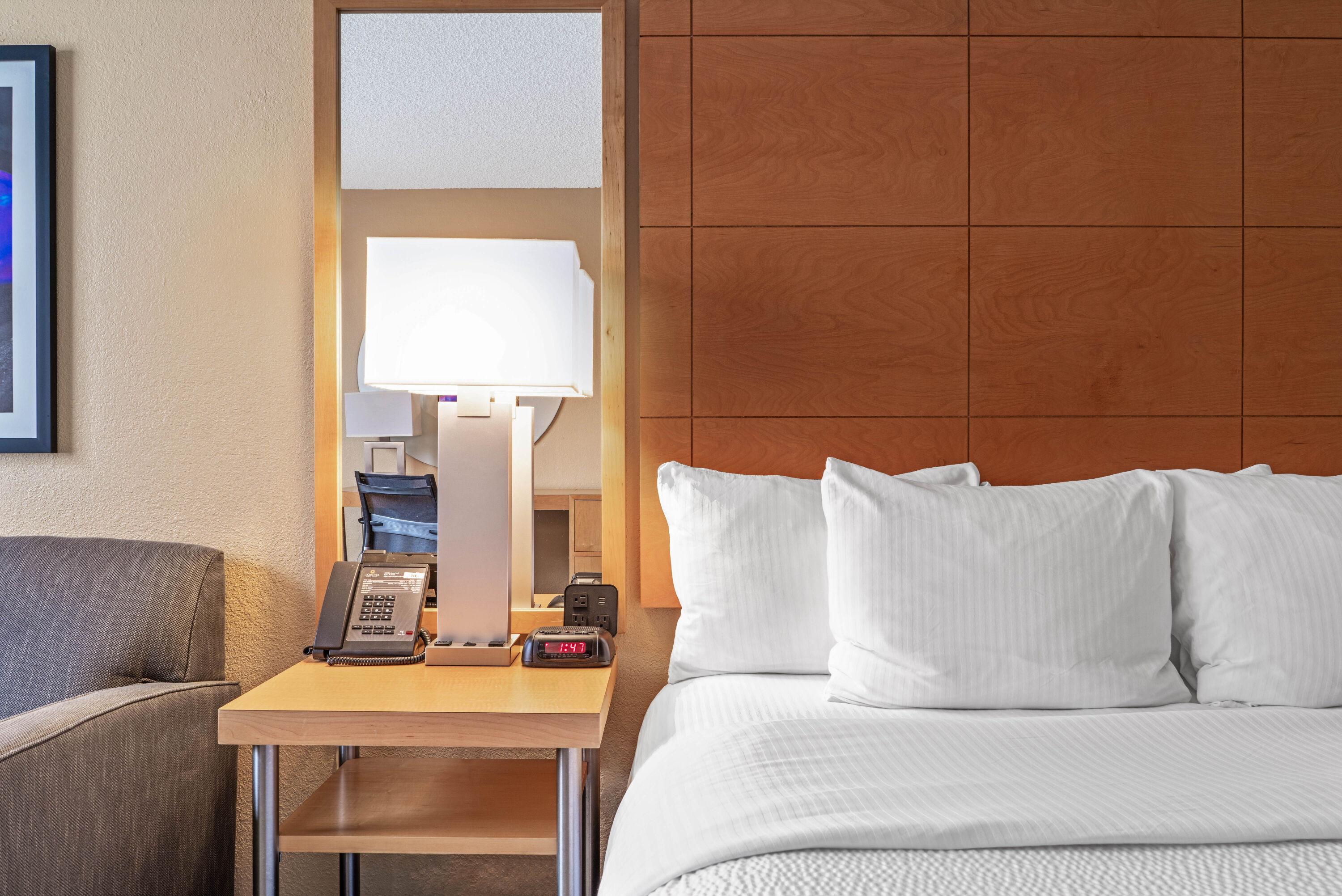 Guest room feature at the La Quinta Inn & Suites by Wyndham Naples Downtown in Naples, Florida