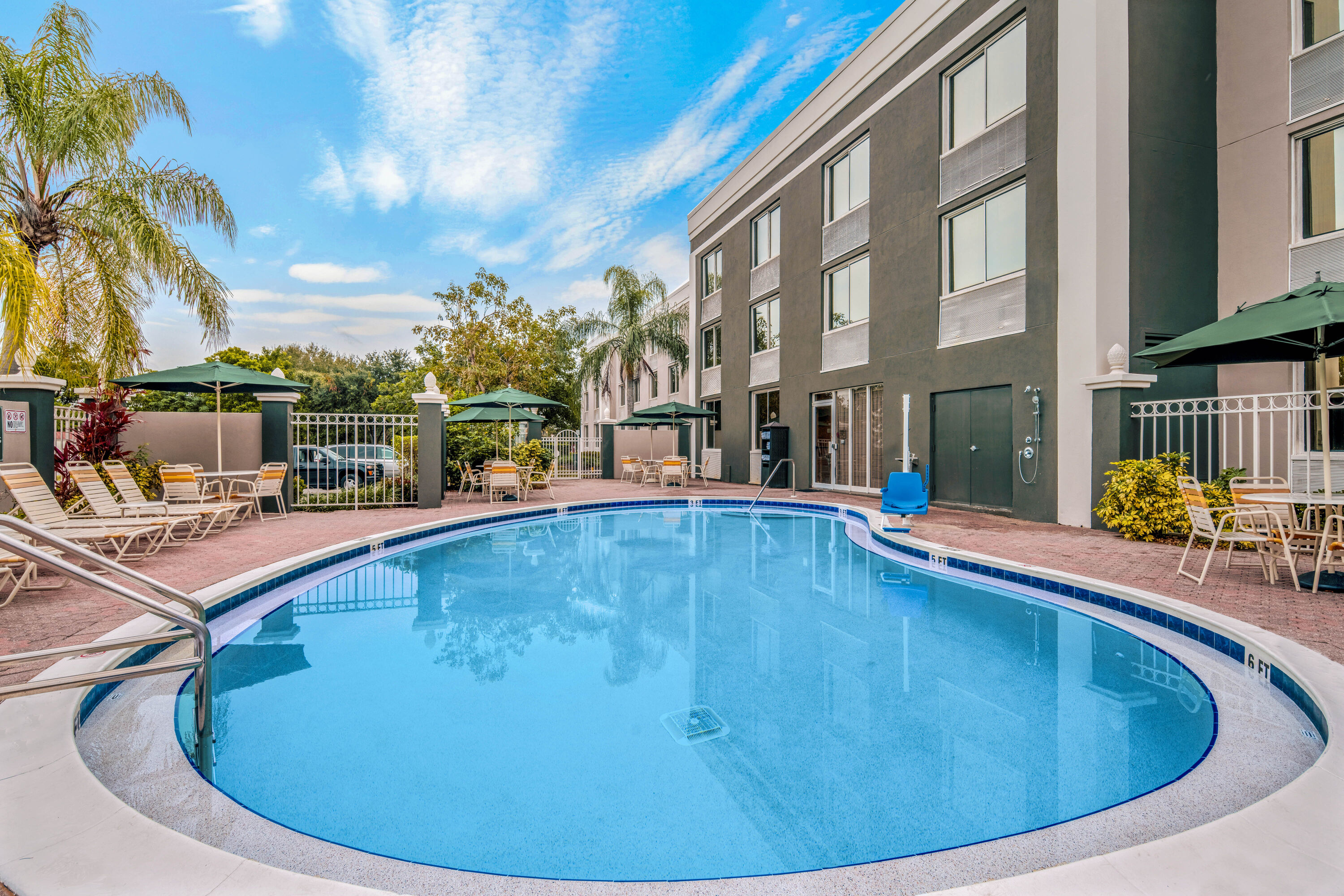 Pool at the La Quinta Inn & Suites by Wyndham Naples Downtown in Naples, Florida