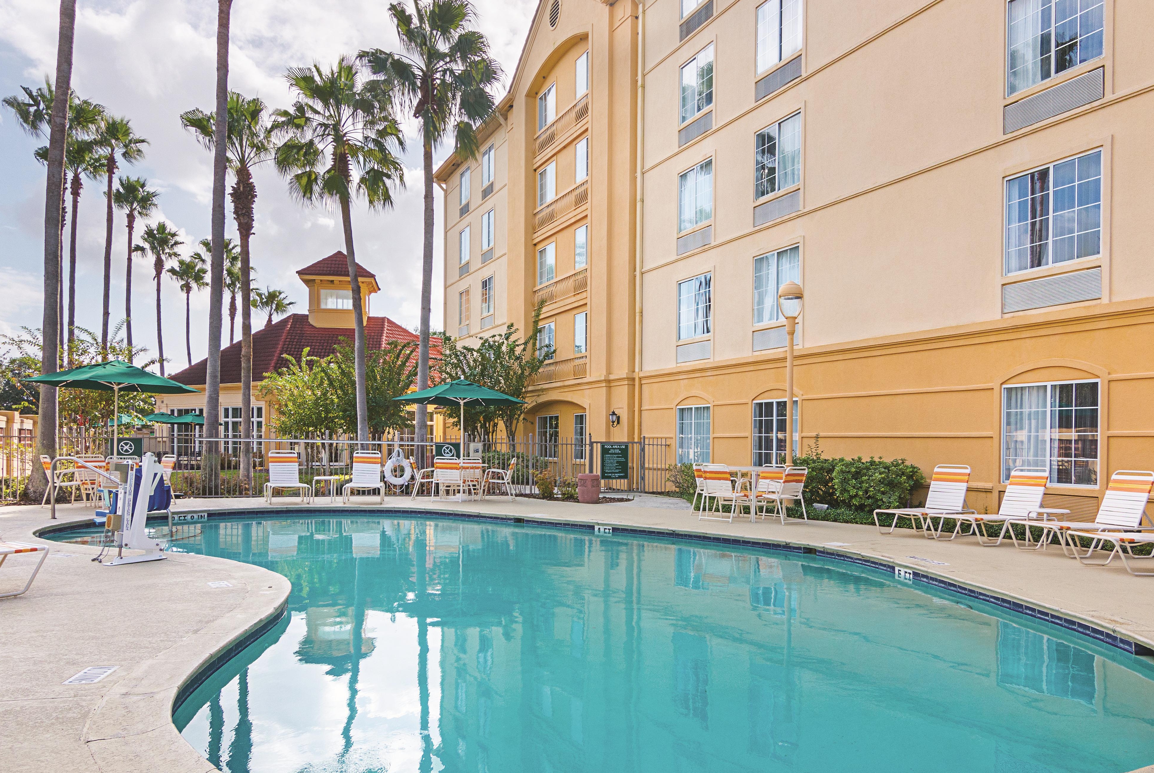 Pool at the La Quinta Inn & Suites by Wyndham Orlando Airport in Orlando, Florida