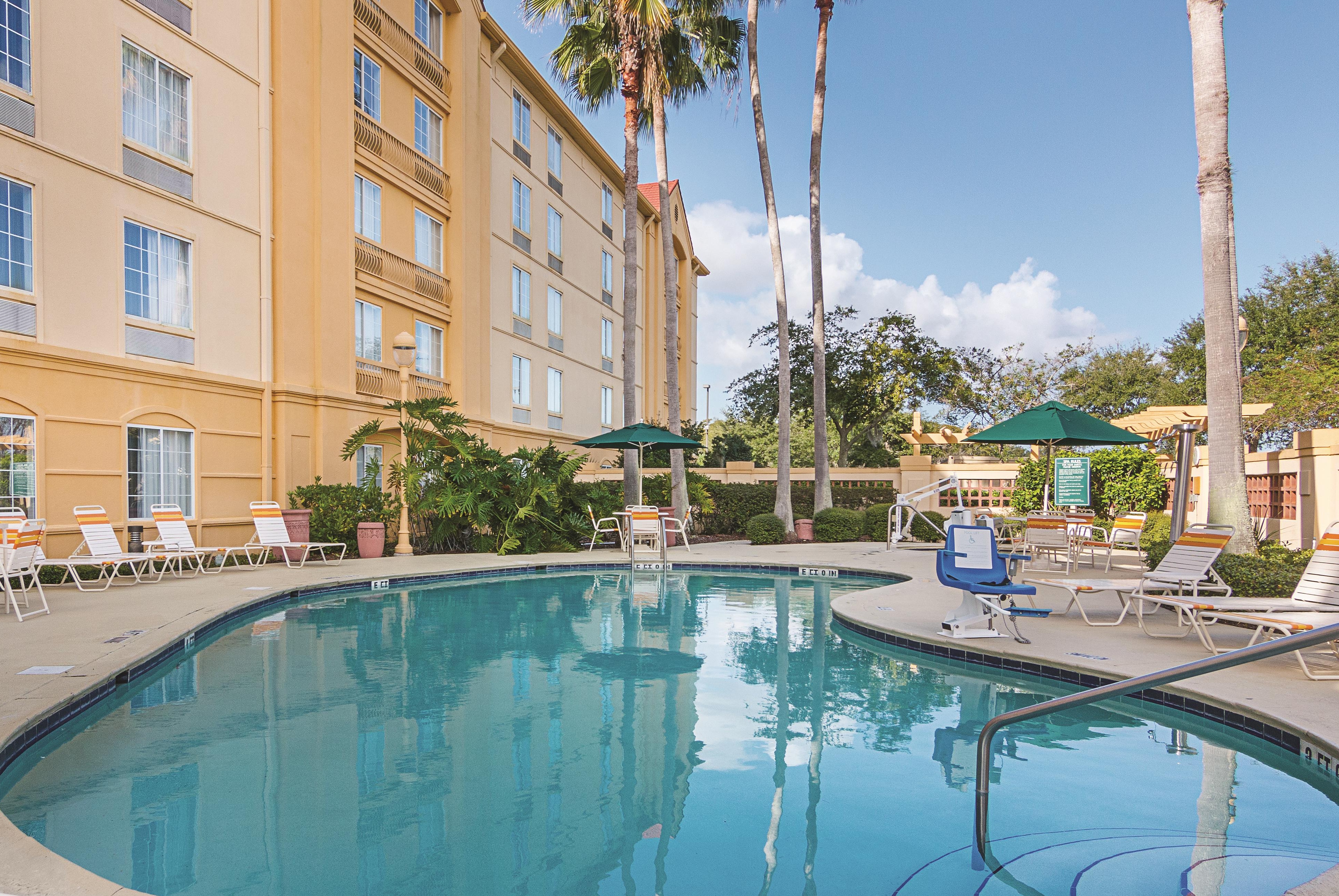 Pool at the La Quinta Inn & Suites by Wyndham Orlando Airport in Orlando, Florida