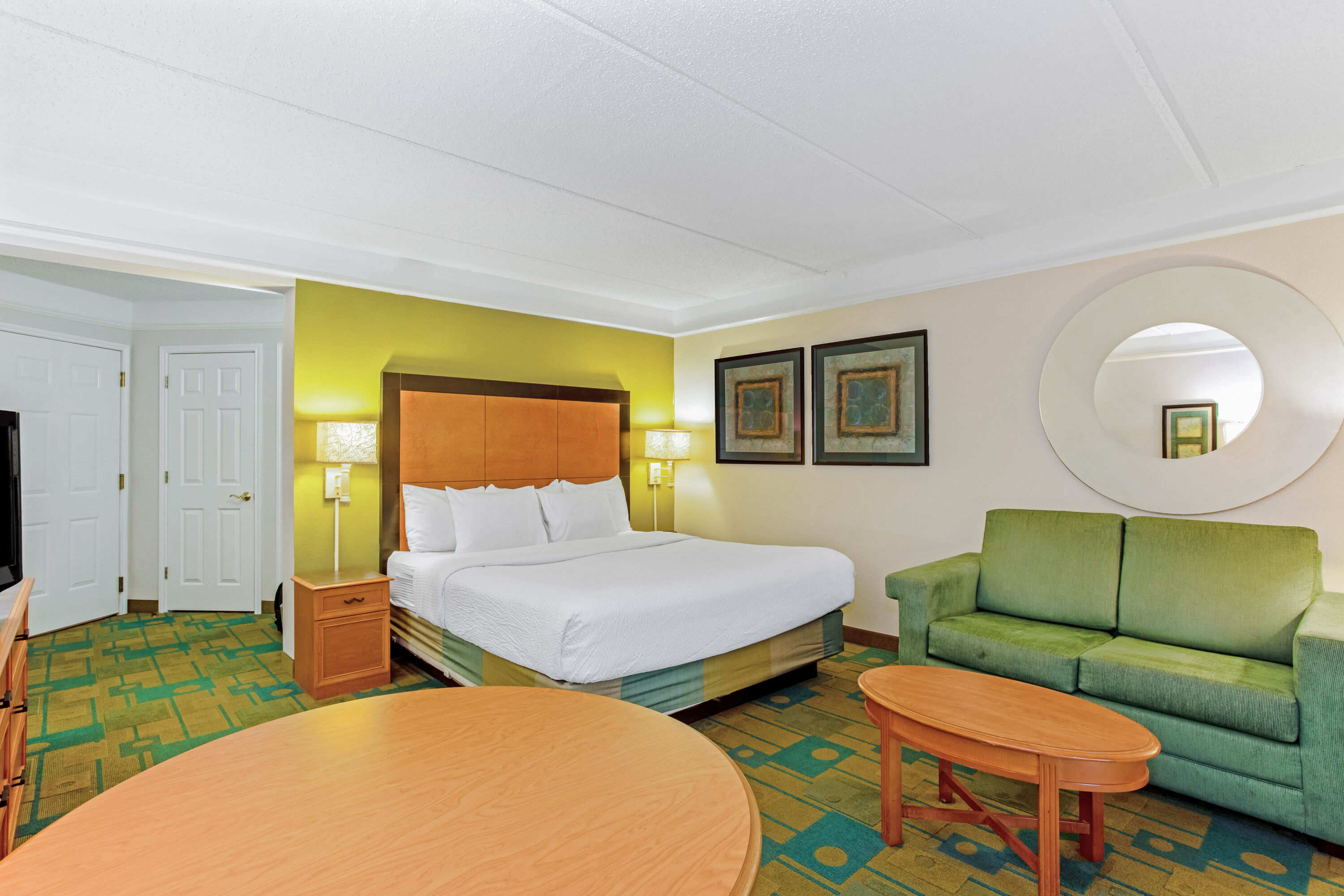 Guest room at the La Quinta Inn & Suites by Wyndham Orlando I Drive/Conv Ctr in Orlando, Florida