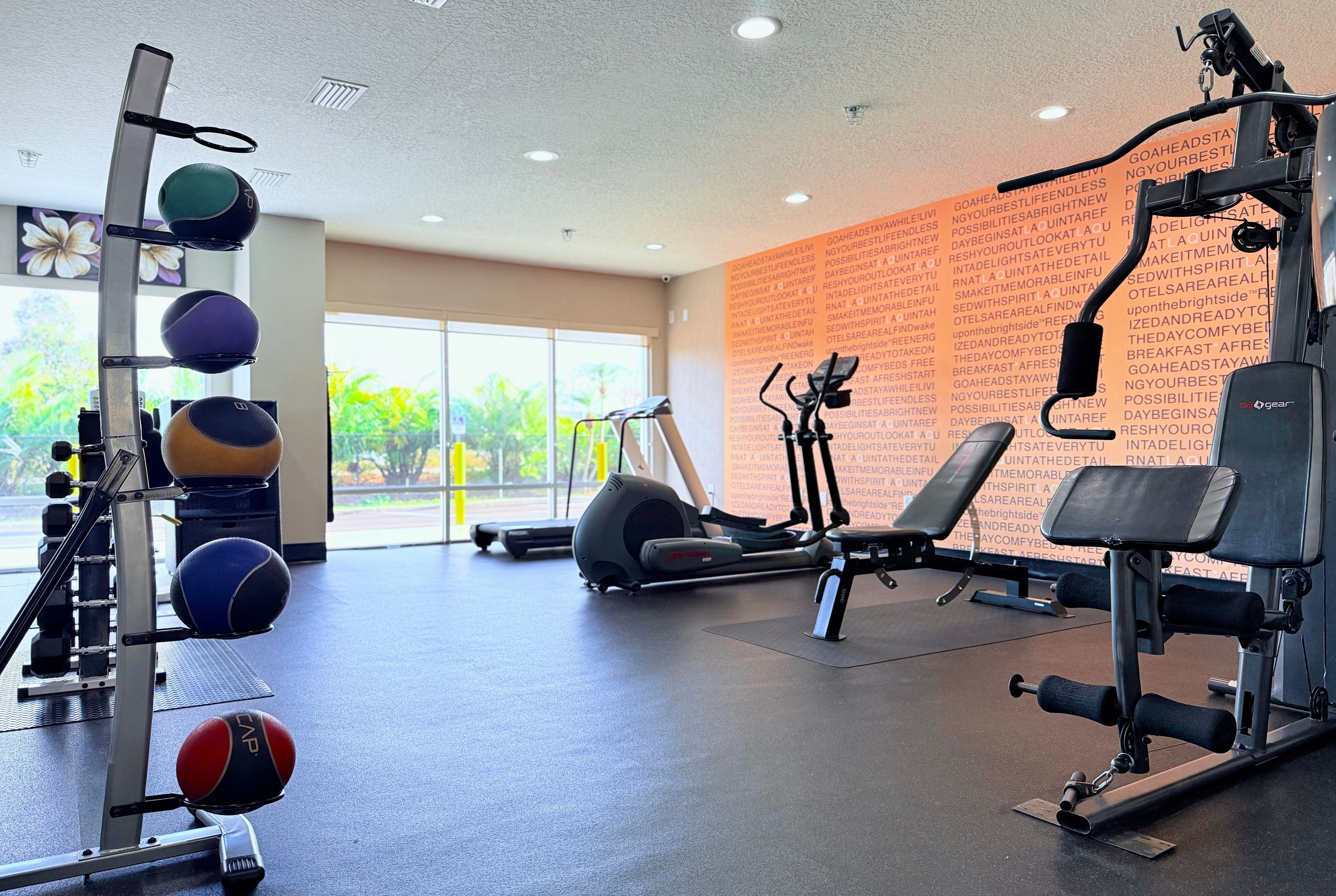 Fitness room at La Quinta Inn & Suites by Wyndham Orlando Universal area in Orlando, Florida