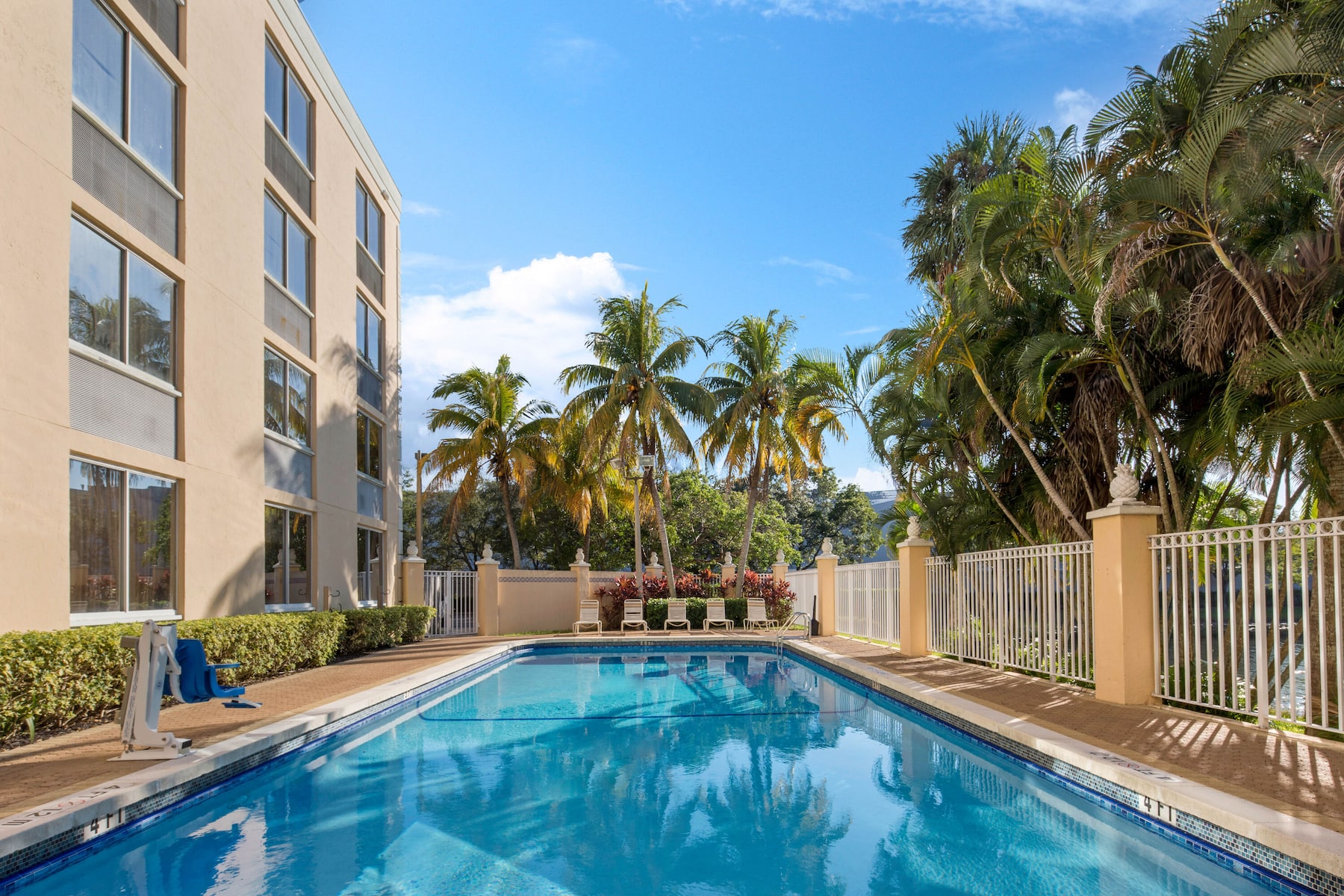 Pool at the La Quinta Inn & Suites by Wyndham Sunrise in Sunrise, Florida
