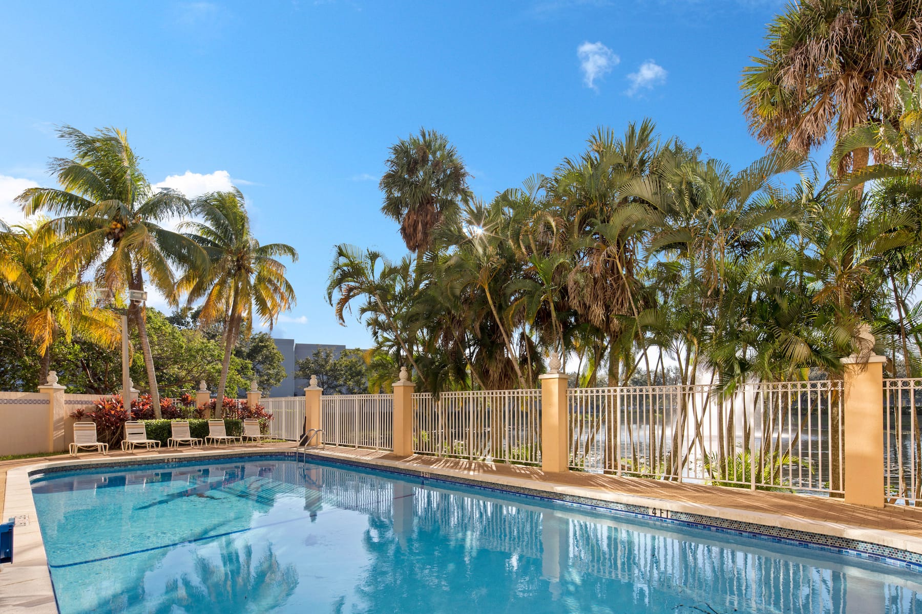 Pool at the La Quinta Inn & Suites by Wyndham Sunrise in Sunrise, Florida