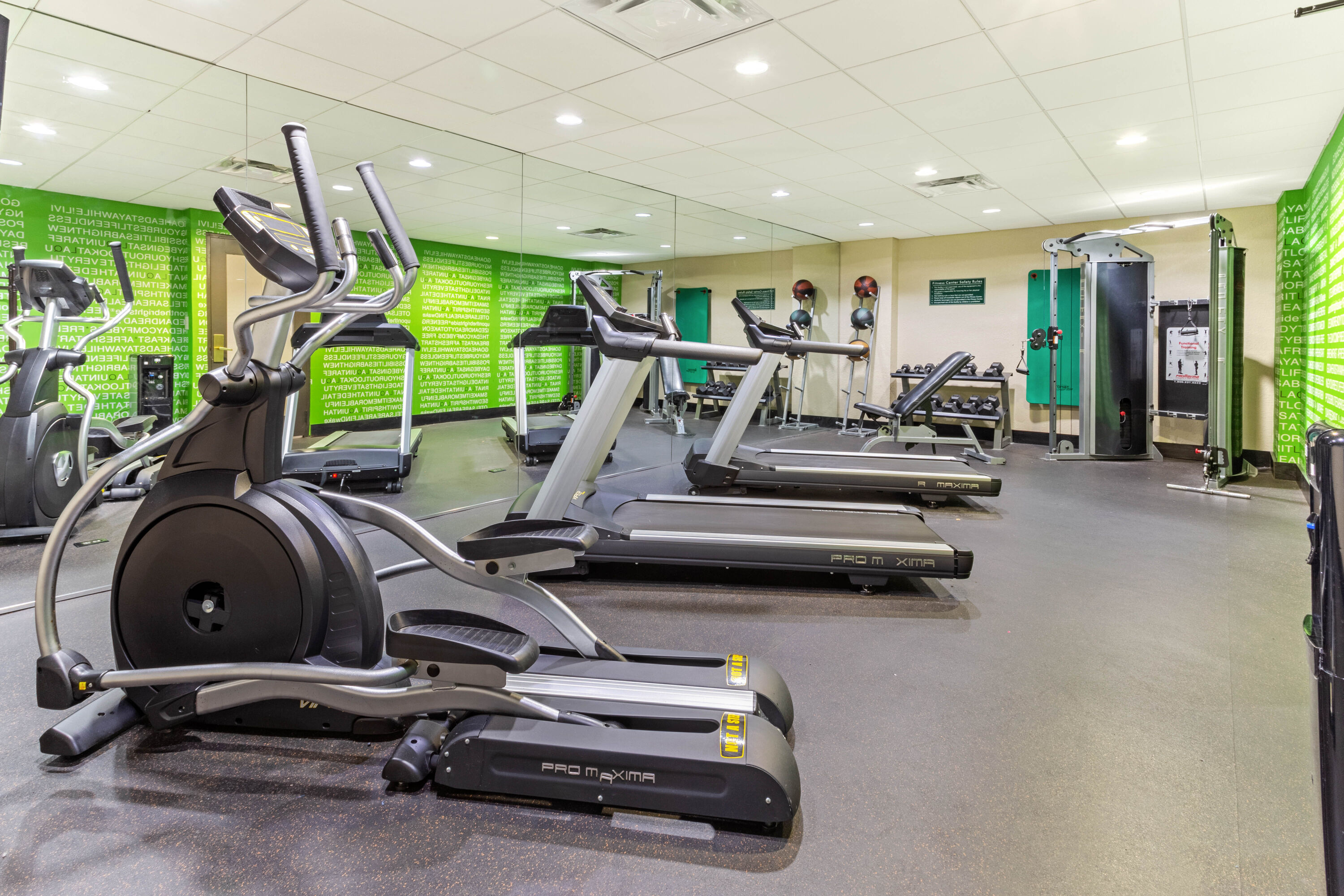 Fitness room at La Quinta Inn & Suites by Wyndham Tampa North I-75 in Tampa, Florida