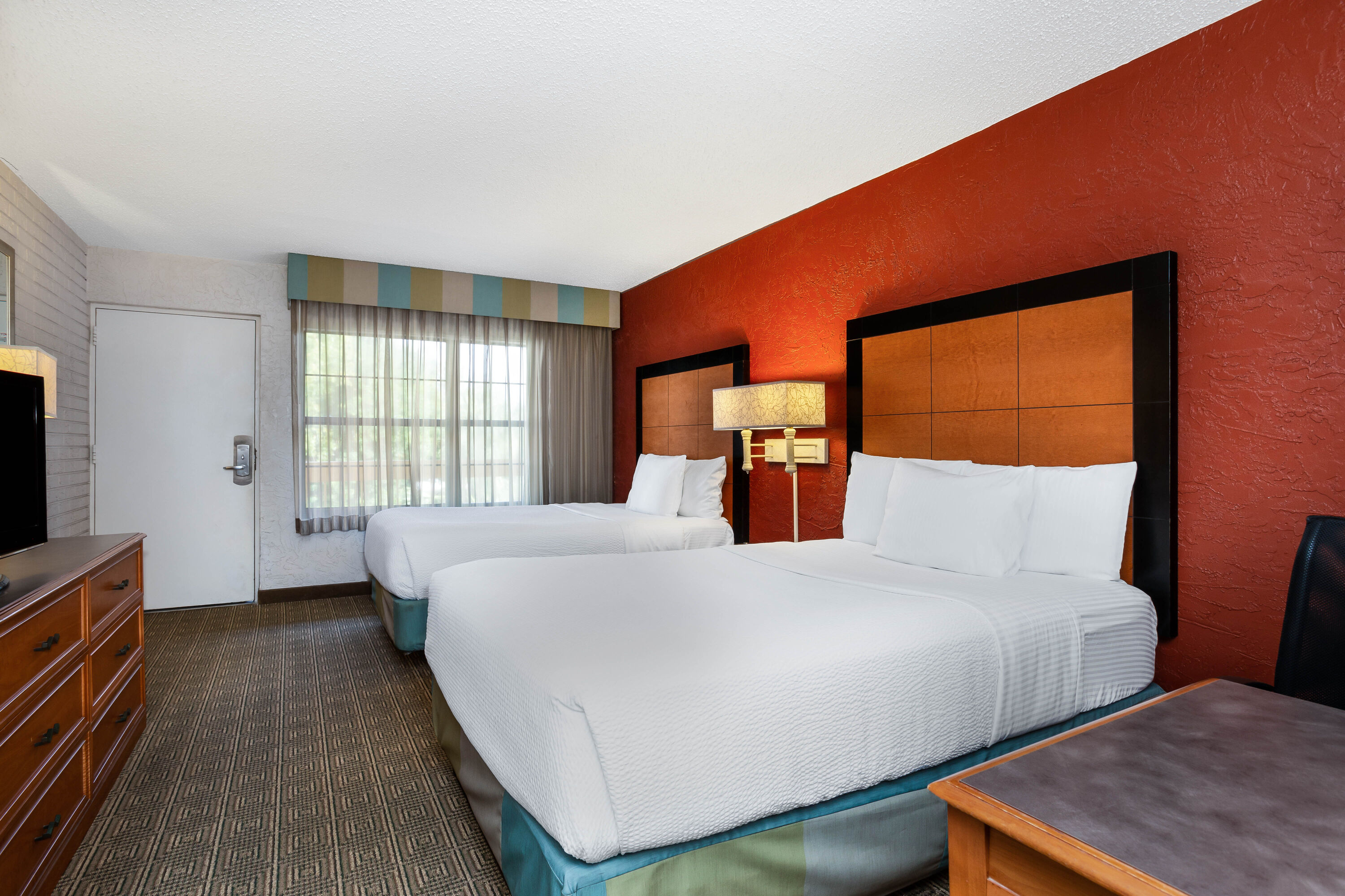 Guest room at the La Quinta Inn Tampa Airport Stadium Westshore in Tampa, Florida