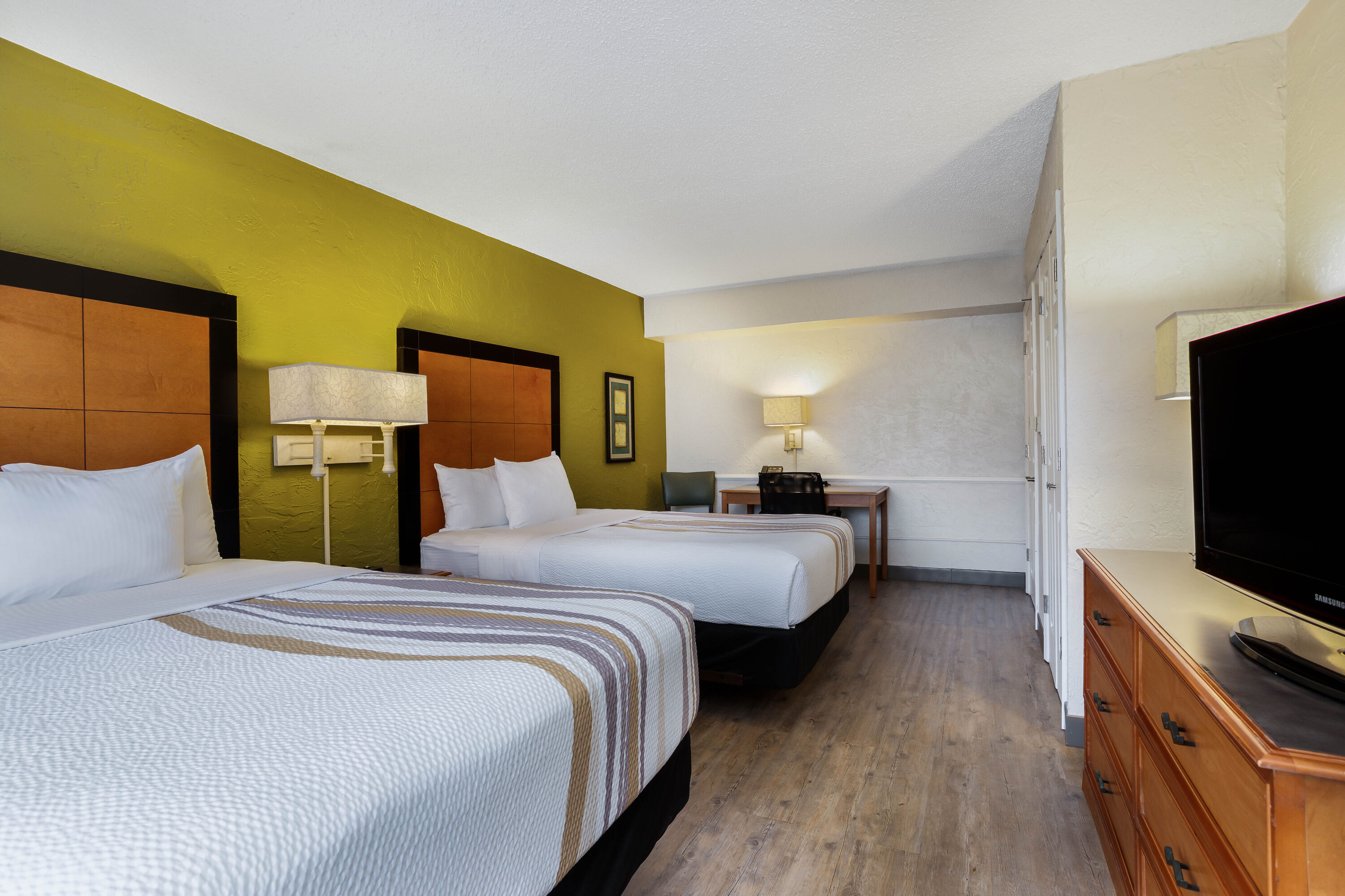 Guest room at the La Quinta Inn Tampa Airport Stadium Westshore in Tampa, Florida