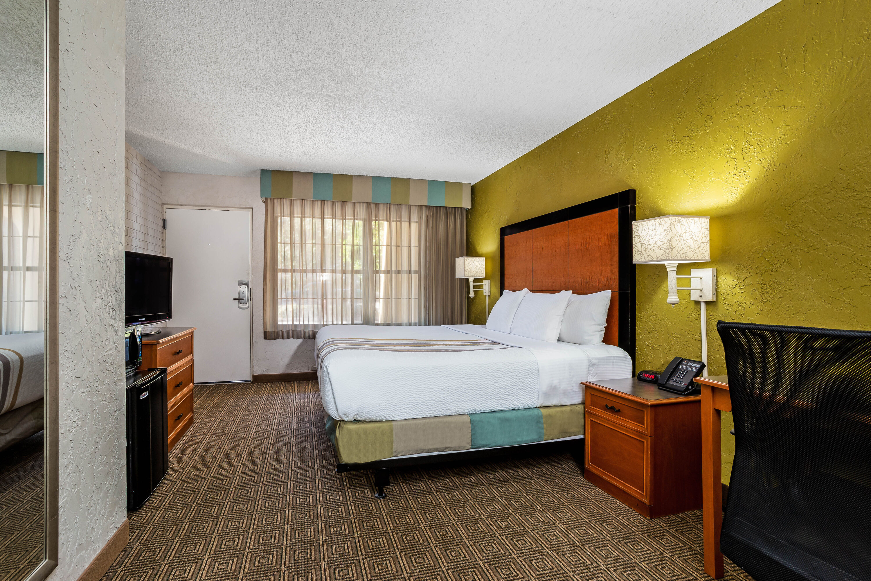 Guest room at the La Quinta Inn Tampa Airport Stadium Westshore in Tampa, Florida