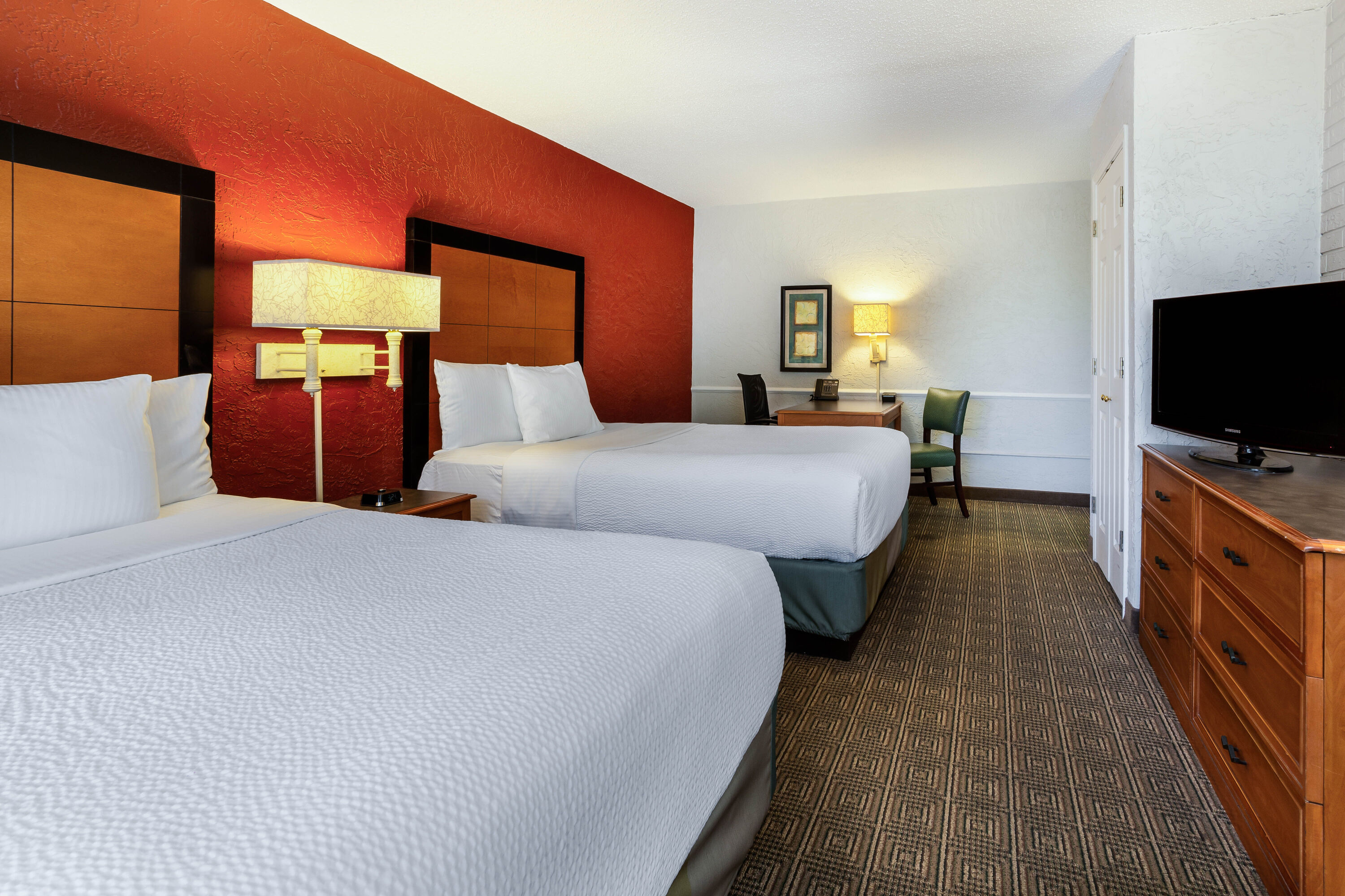 Guest room at the La Quinta Inn Tampa Airport Stadium Westshore in Tampa, Florida