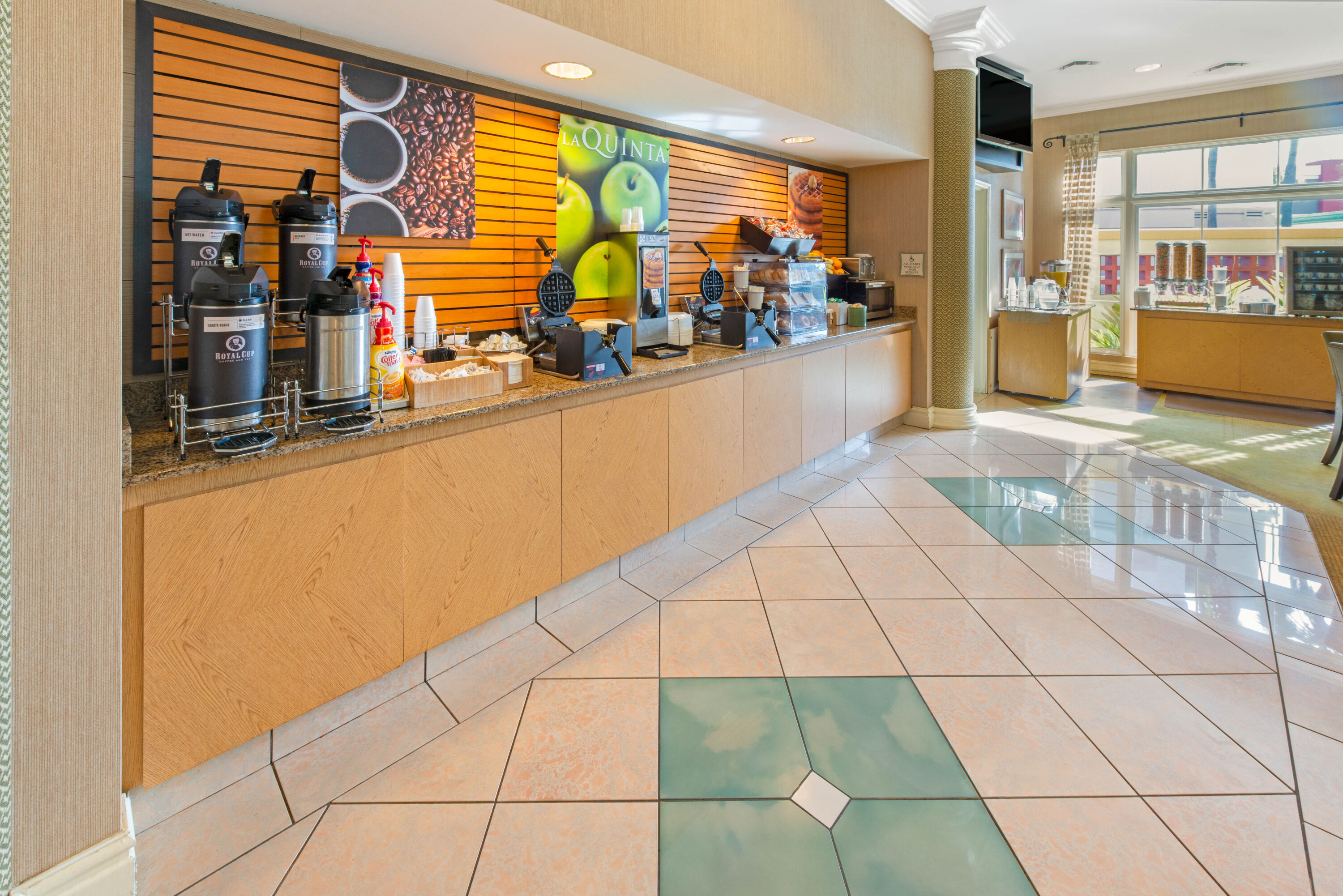 Free breakfast at La Quinta Inn & Suites by Wyndham USF (Near Busch Gardens) in Tampa, Florida