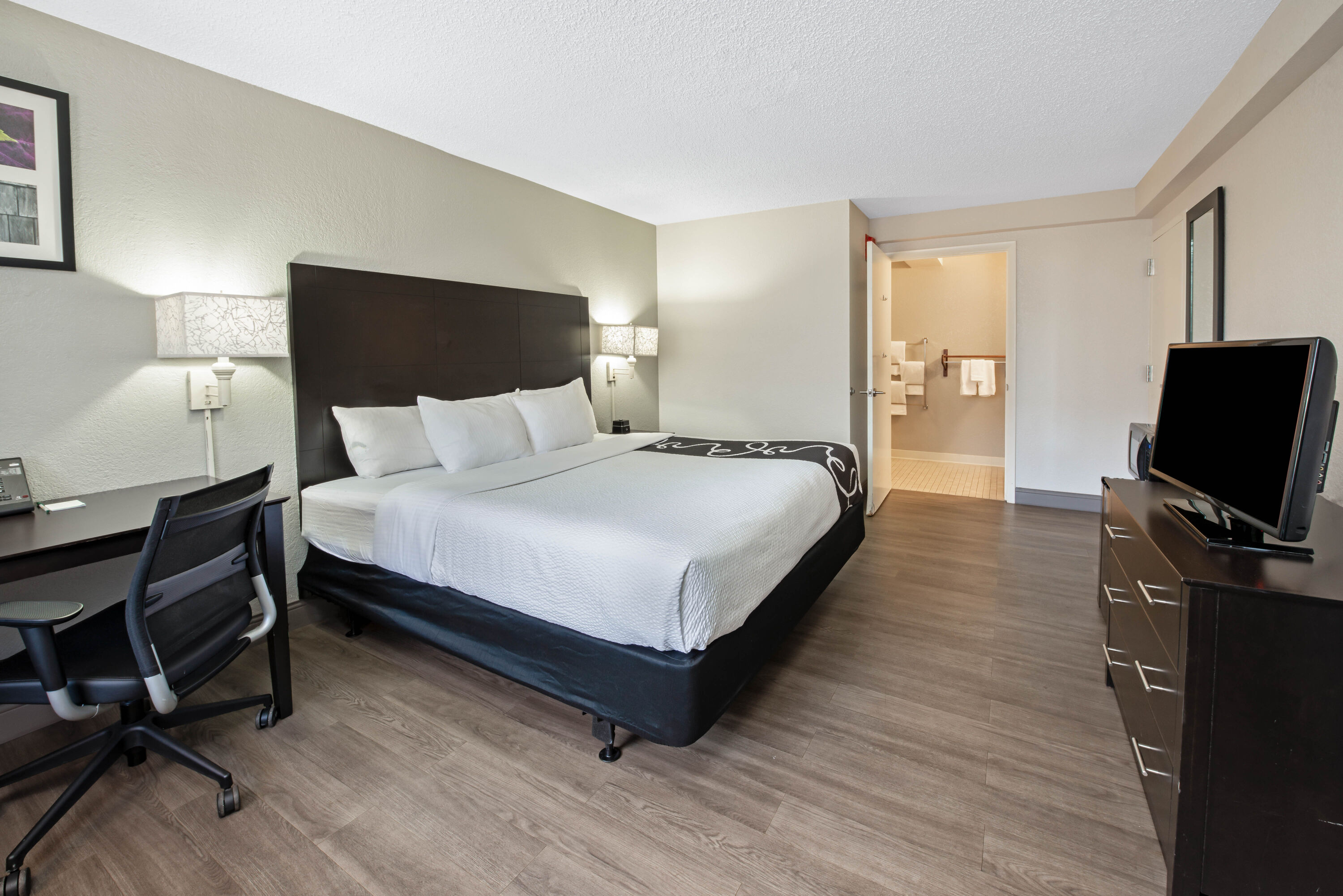 Guest room at the La Quinta Inn by Wyndham West Palm Beach - Florida Turnpike in West Palm Beach, Florida