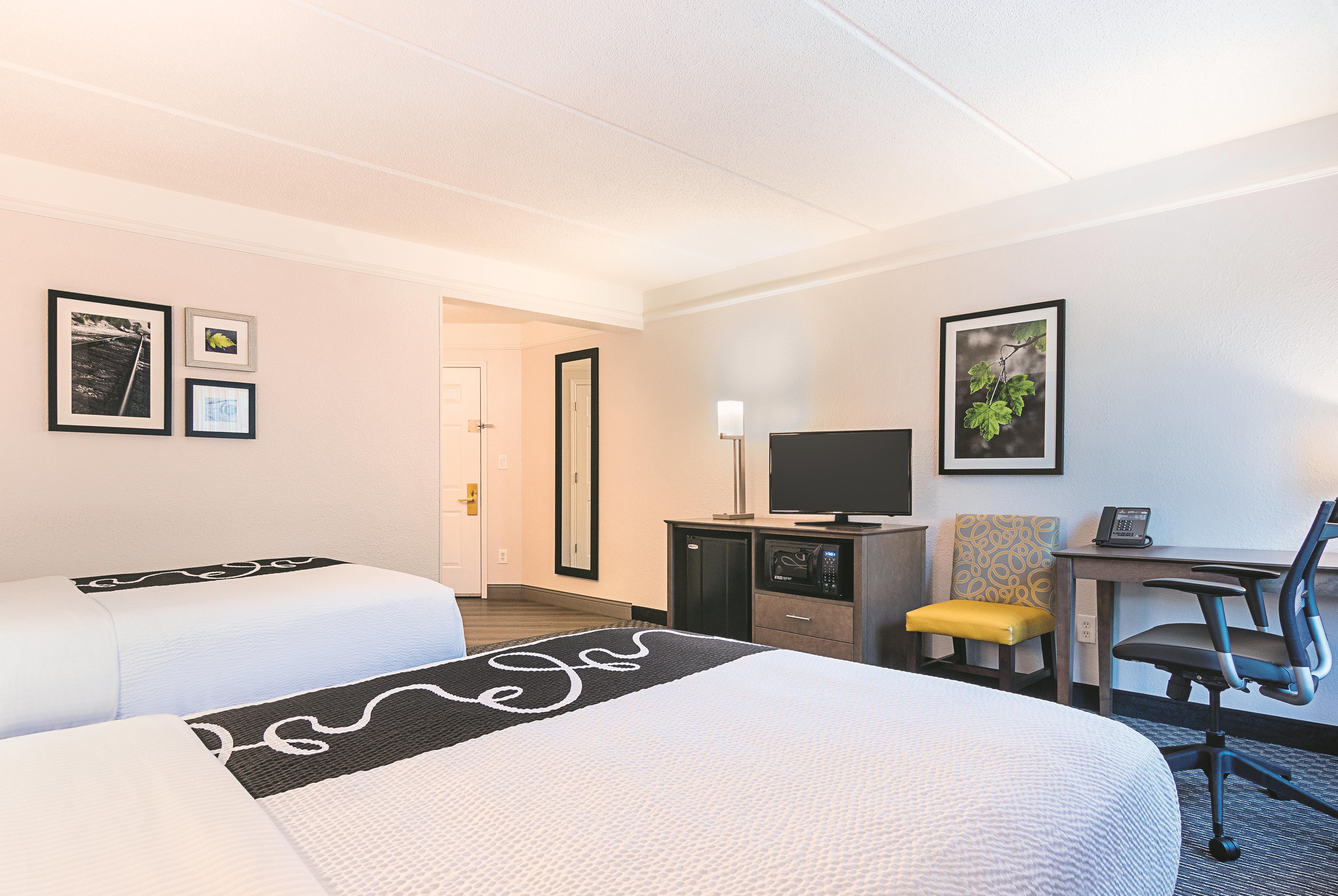 Guest room at the La Quinta Inn & Suites by Wyndham Atlanta Conyers in Conyers, Georgia