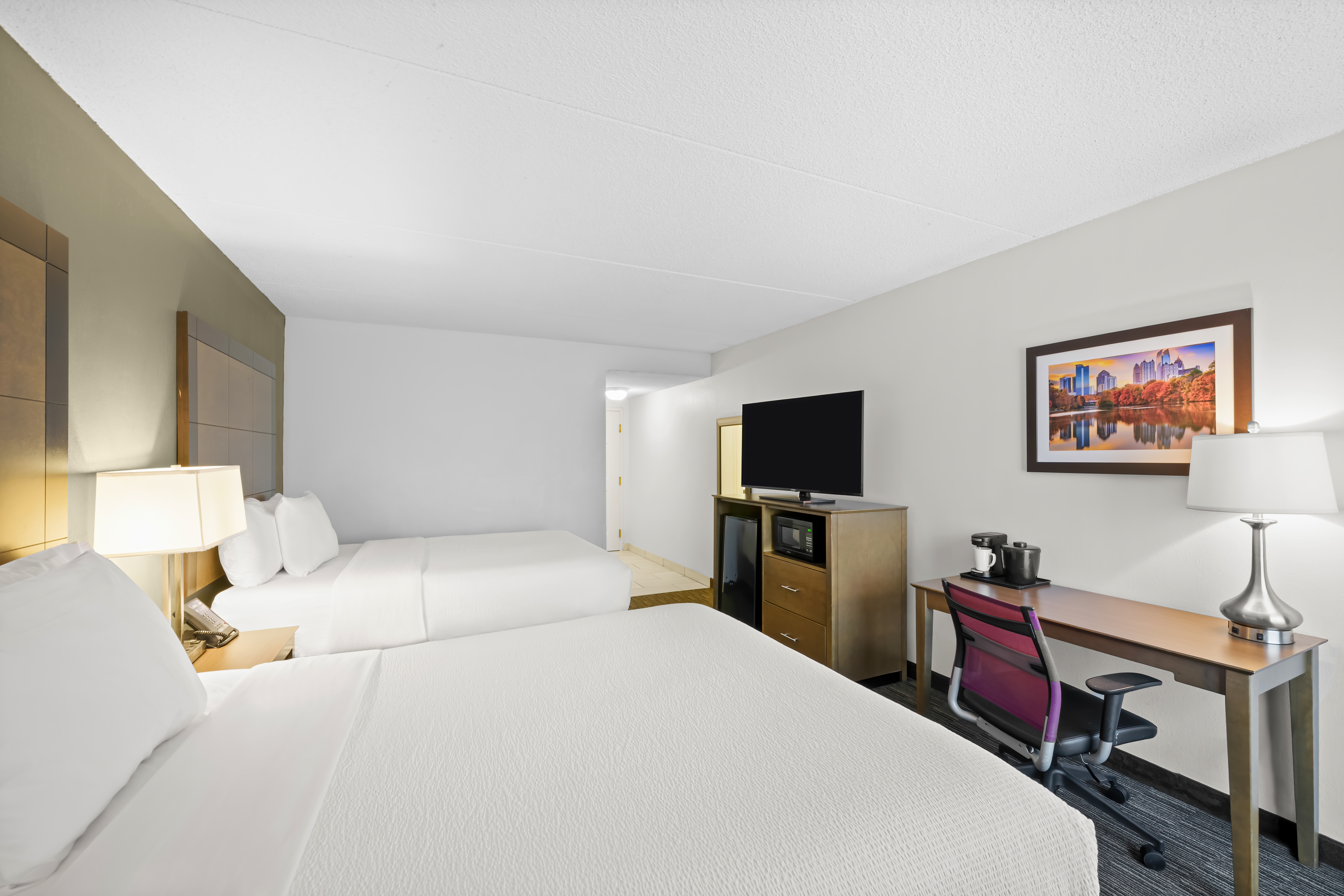 Guest room at the La Quinta Inn & Suites by Wyndham Atlanta Douglasville in Douglasville, Georgia