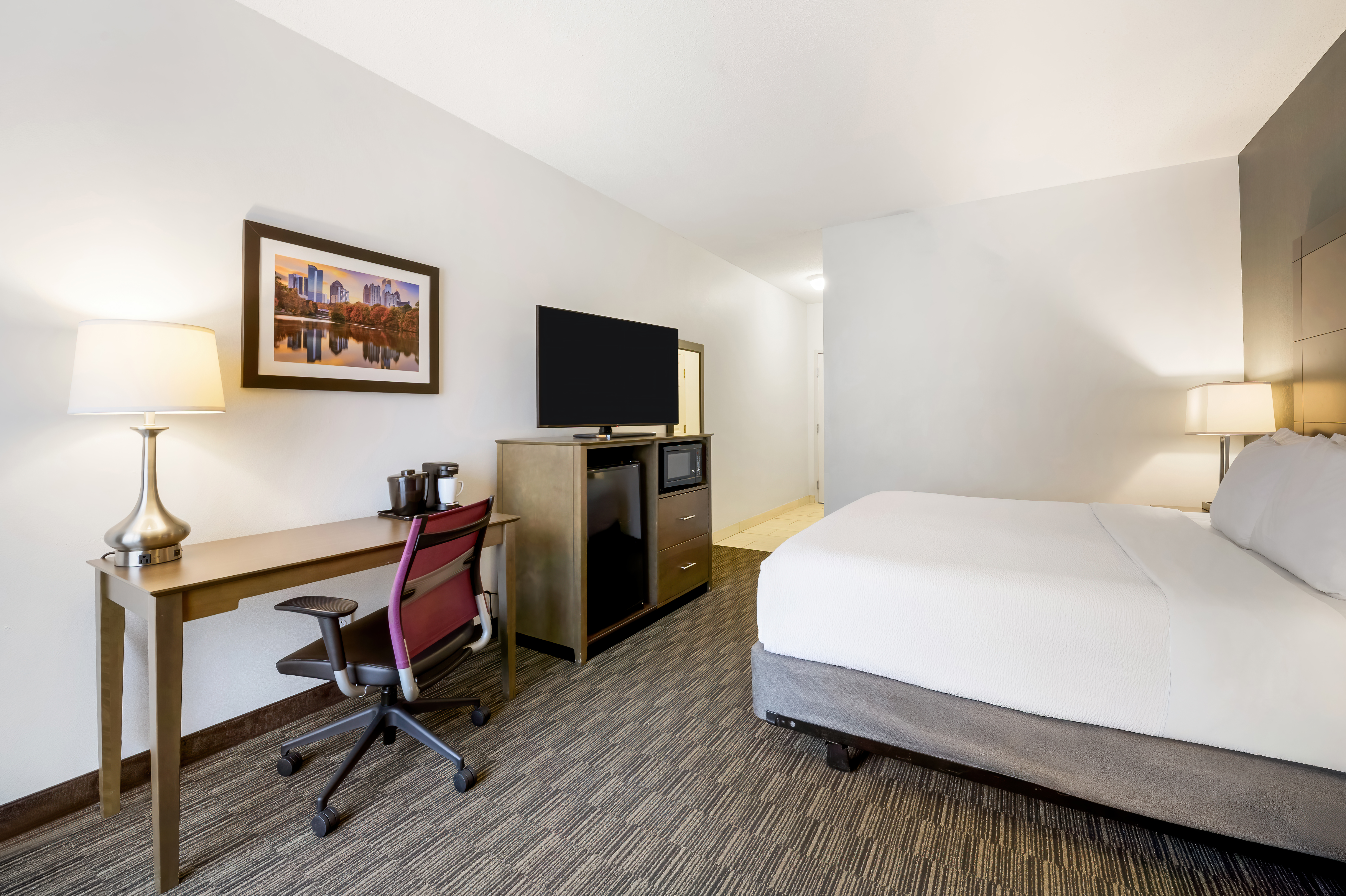 Guest room at the La Quinta Inn & Suites by Wyndham Atlanta Douglasville in Douglasville, Georgia