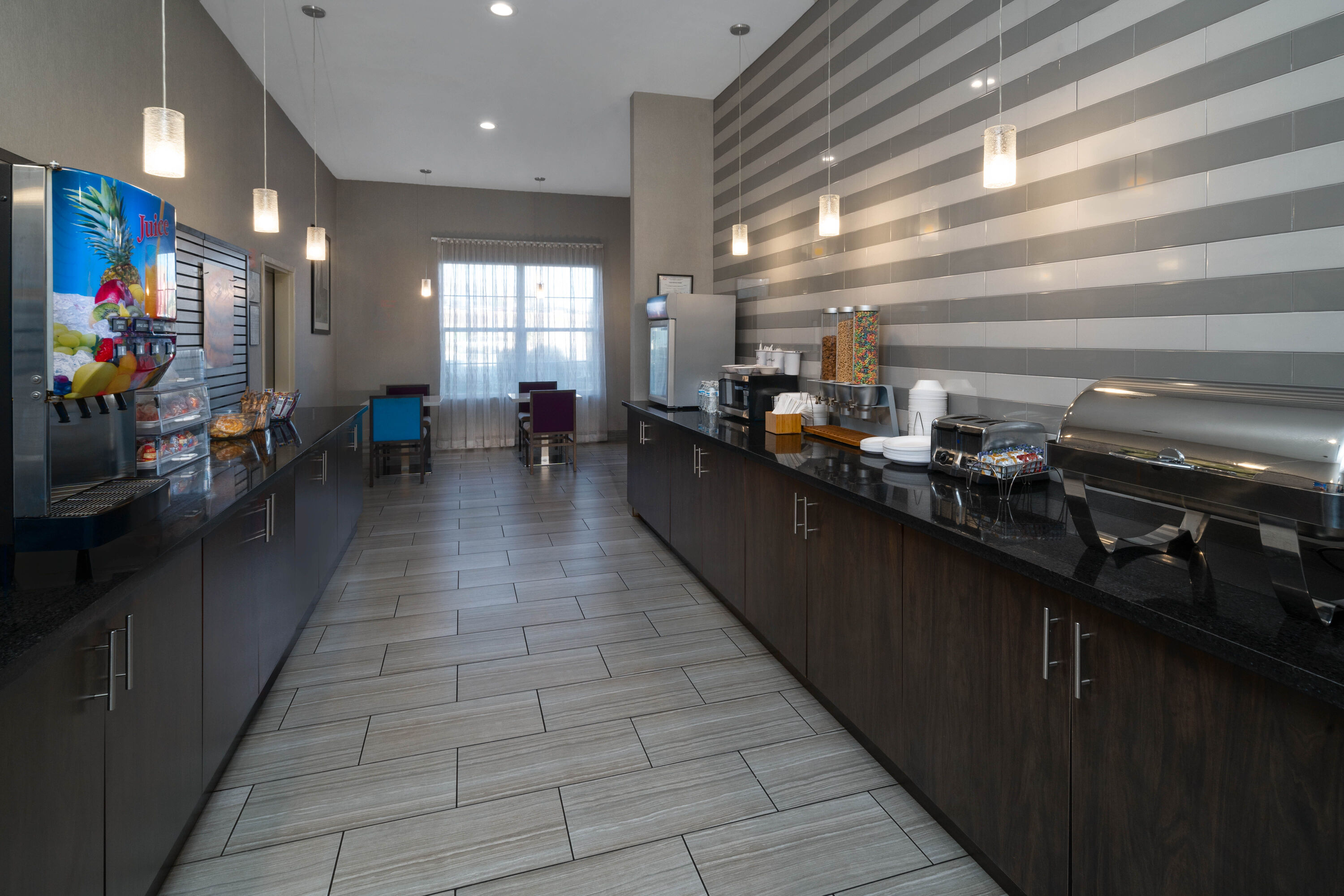 Free breakfast at La Quinta Inn & Suites by Wyndham Forsyth in Forsyth, Georgia