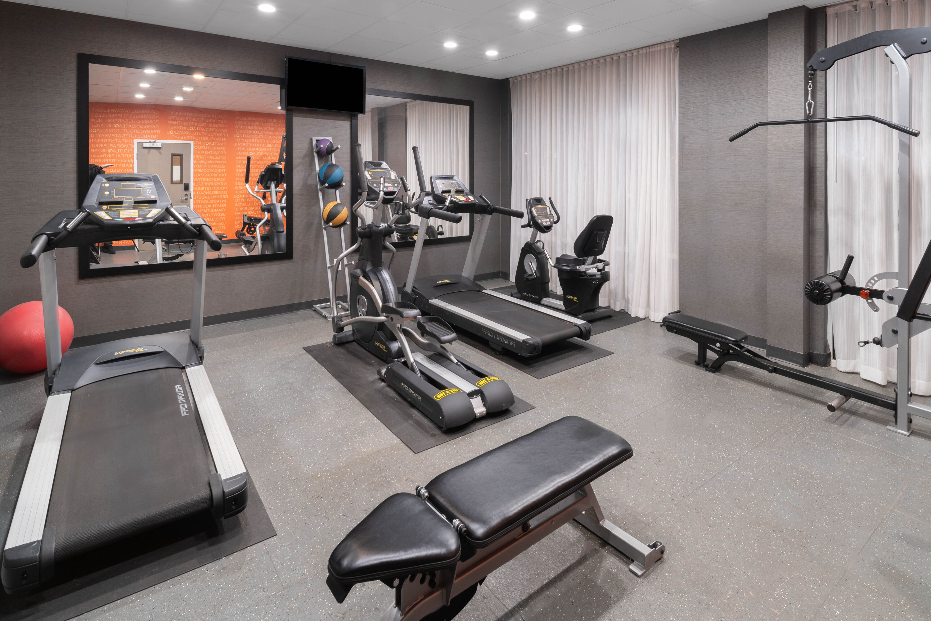 Fitness room at La Quinta Inn & Suites by Wyndham Forsyth in Forsyth, Georgia
