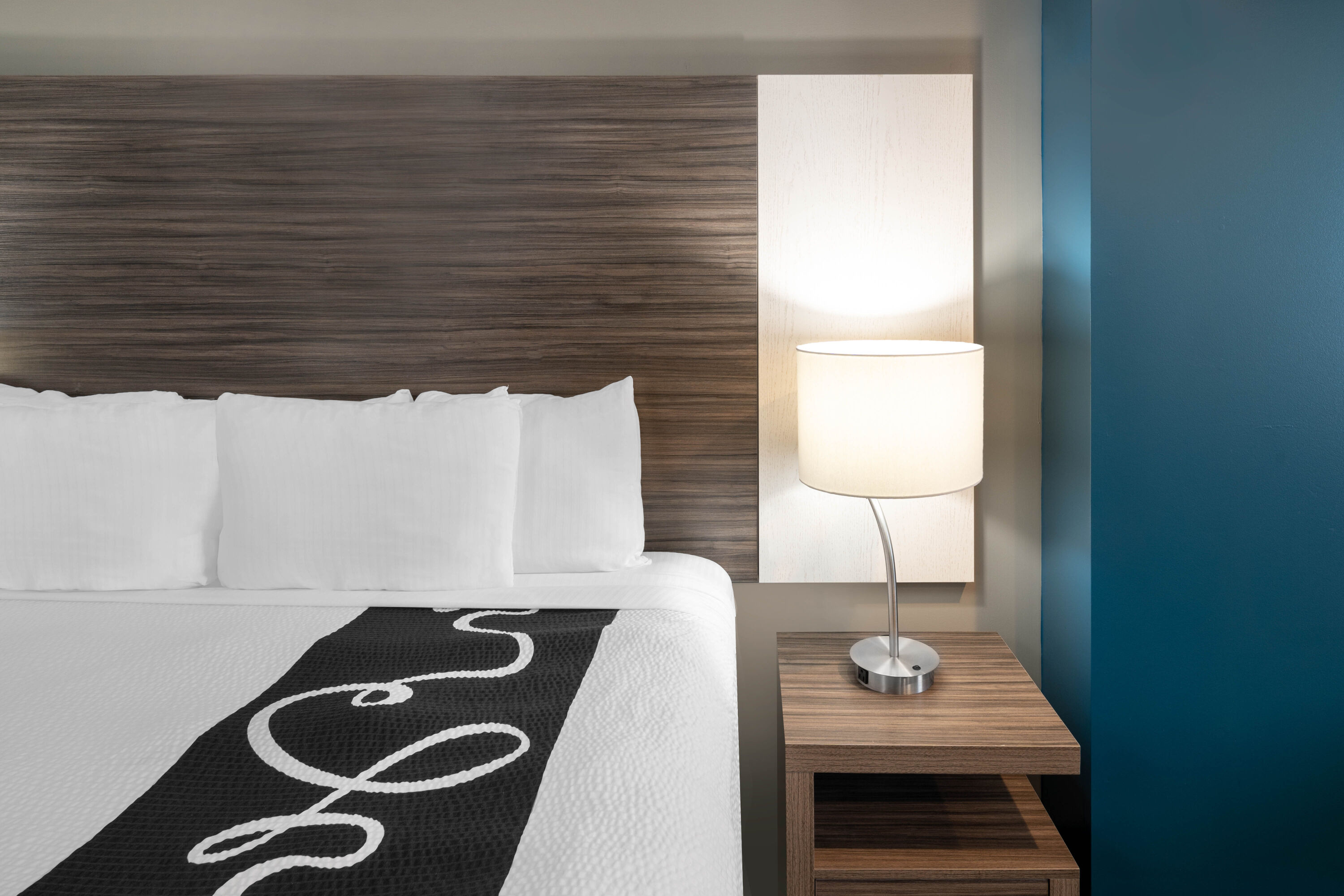 Guest room at the La Quinta Inn & Suites by Wyndham Forsyth in Forsyth, Georgia