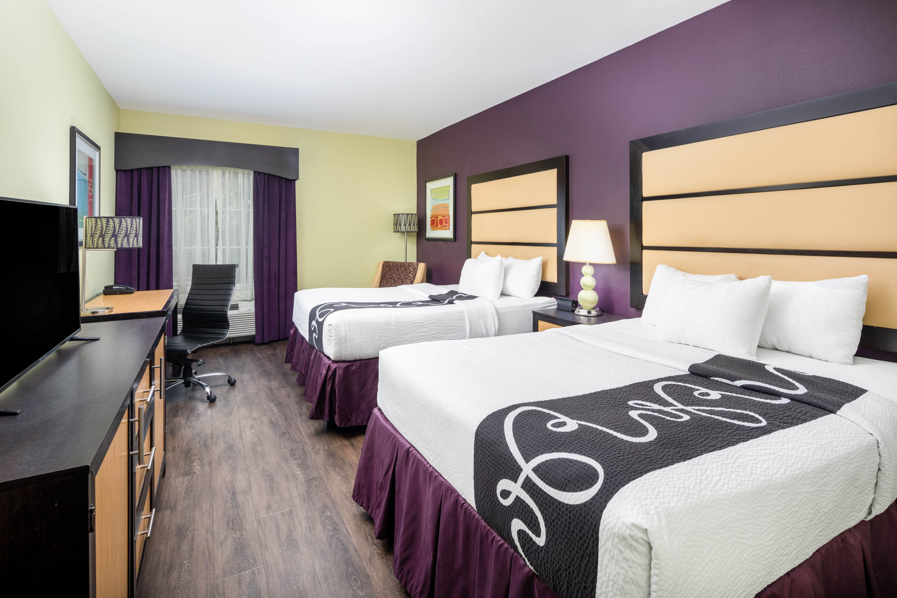 Guest room at the La Quinta Inn & Suites by Wyndham Hinesville - Fort Stewart in Hinesville, Georgia