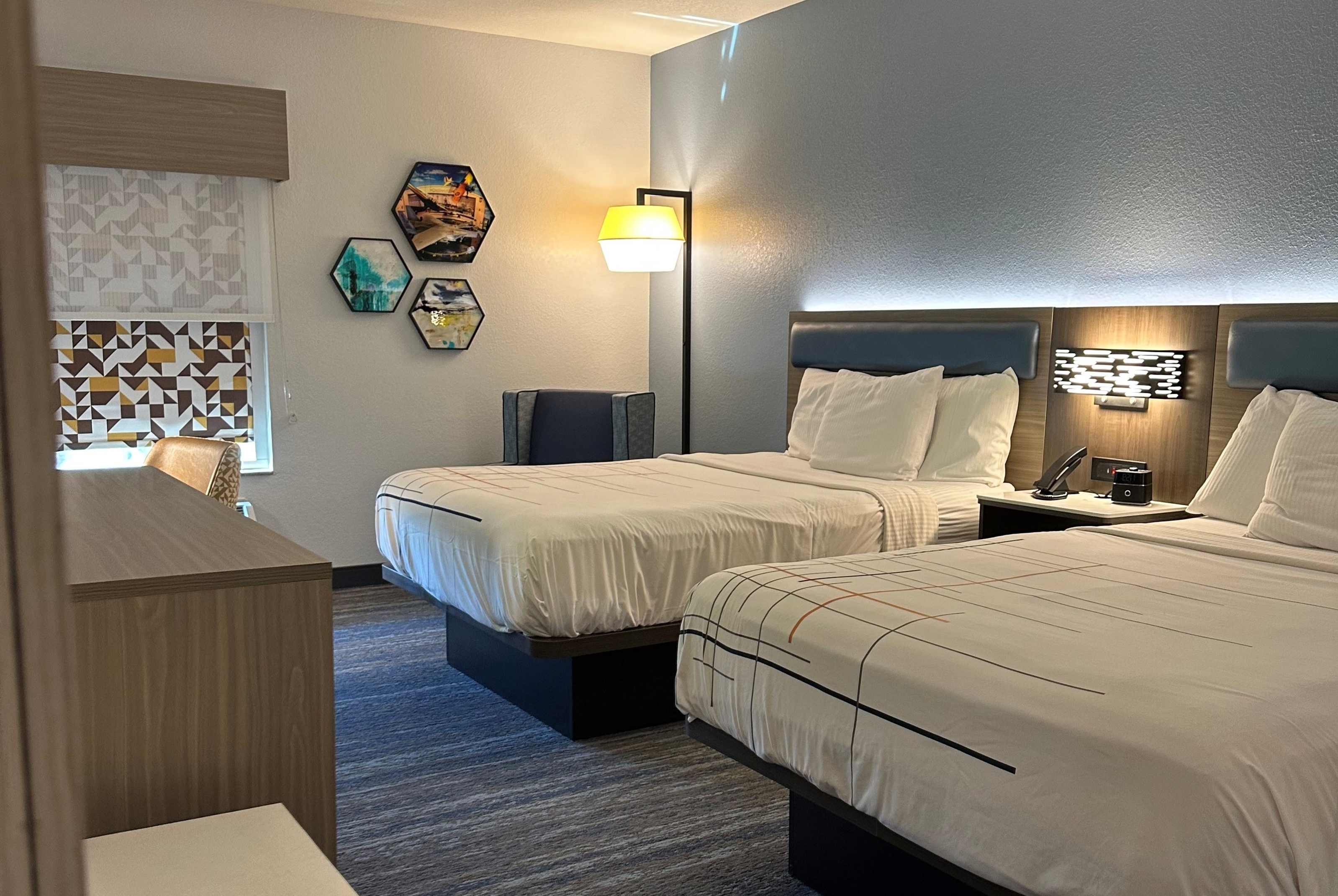 Guest room at the La Quinta Inn & Suites by Wyndham Macon West in Macon, Georgia