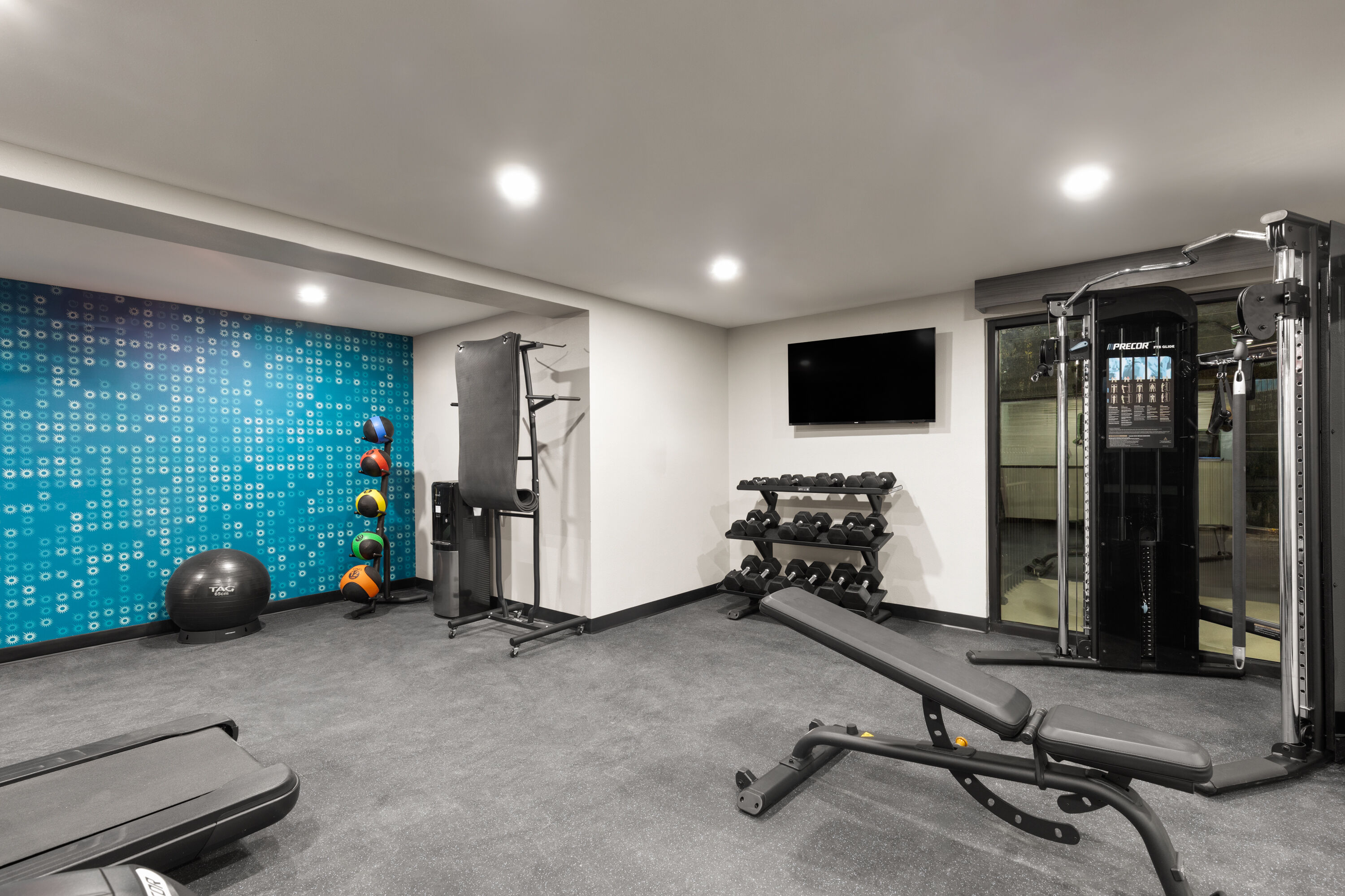 Fitness room at La Quinta Inn & Suites by Wyndham Atlanta Roswell in Roswell, Georgia