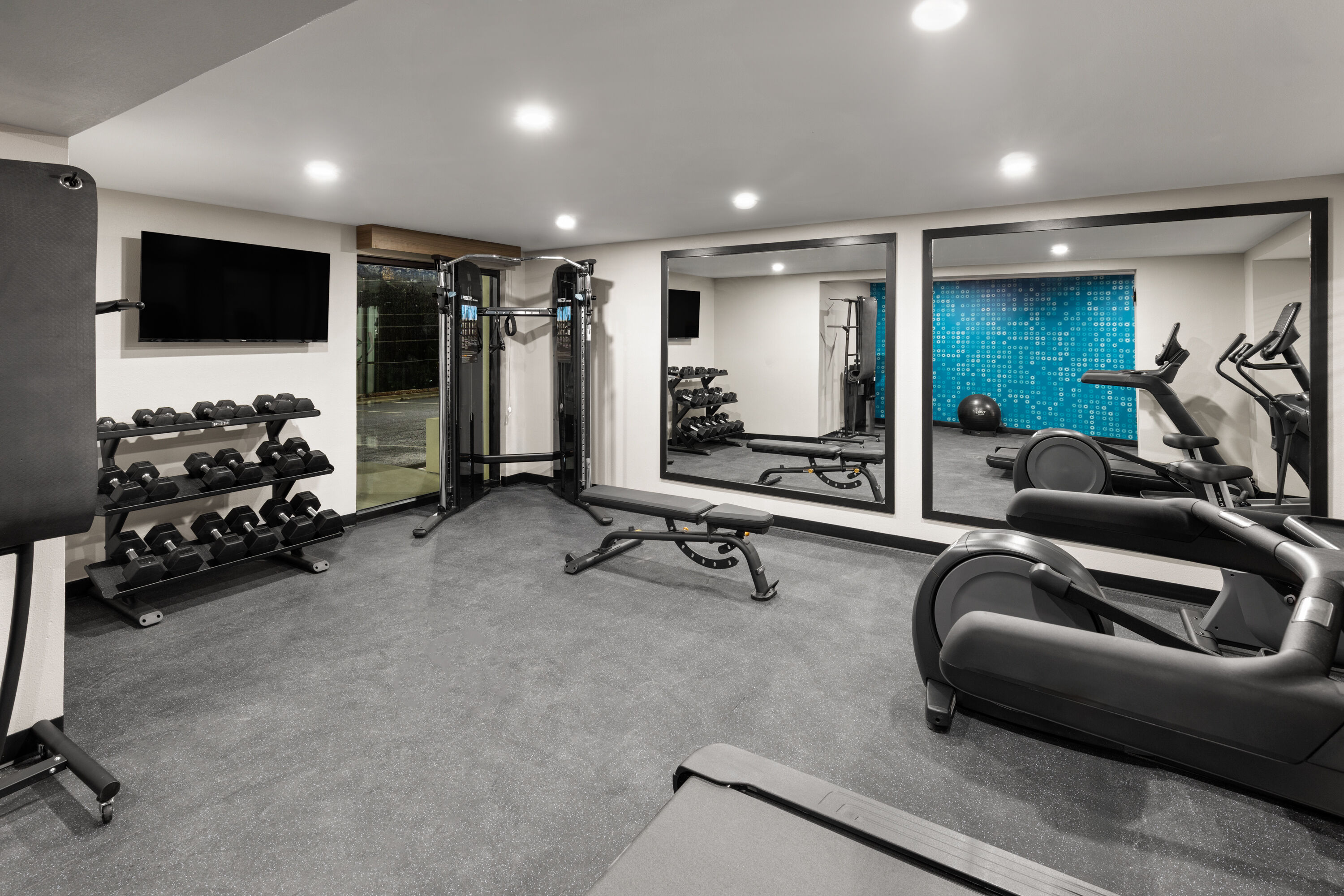 Fitness room at La Quinta Inn & Suites by Wyndham Atlanta Roswell in Roswell, Georgia
