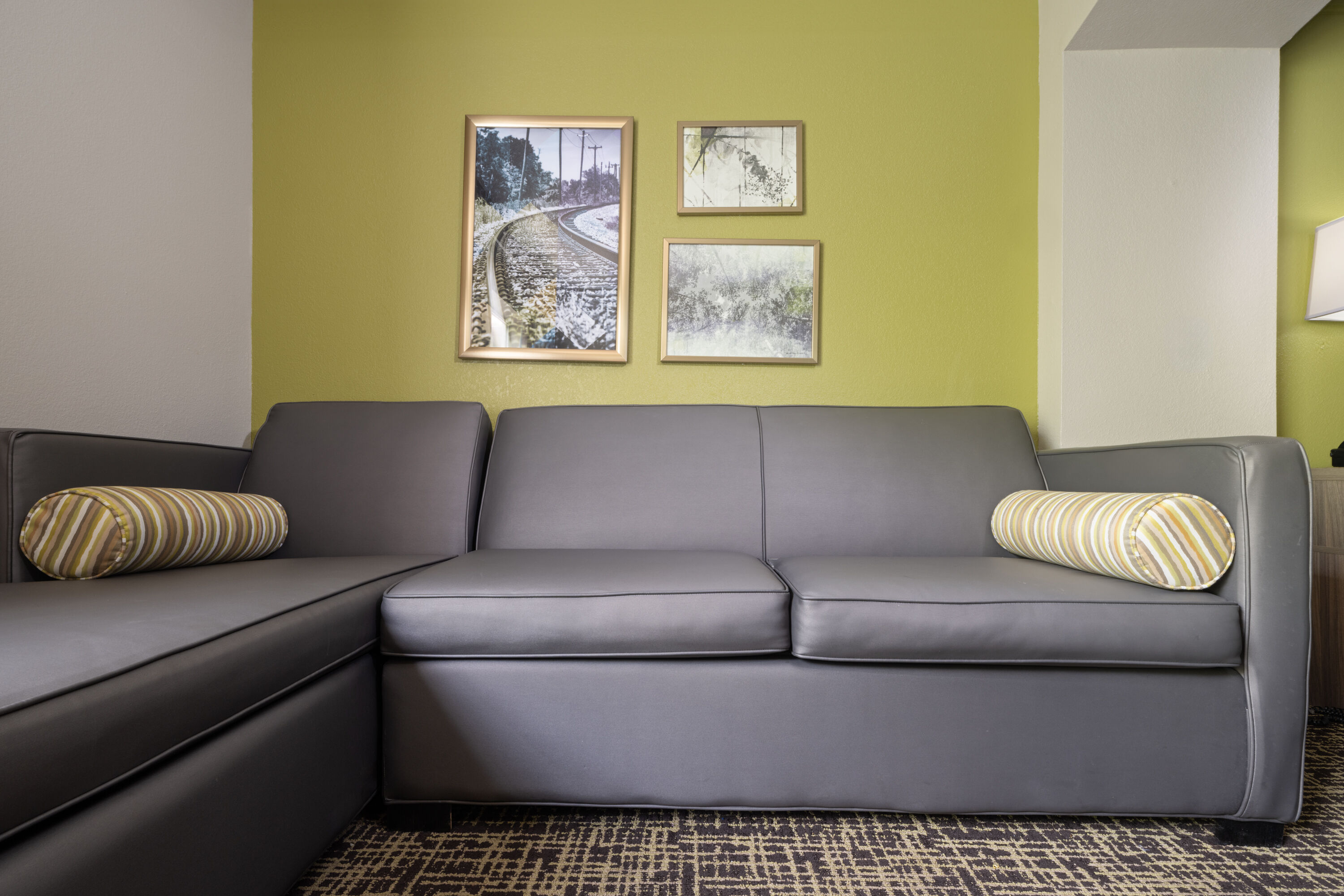 Guest room at the La Quinta Inn & Suites by Wyndham Atlanta Stockbridge in Stockbridge, Georgia