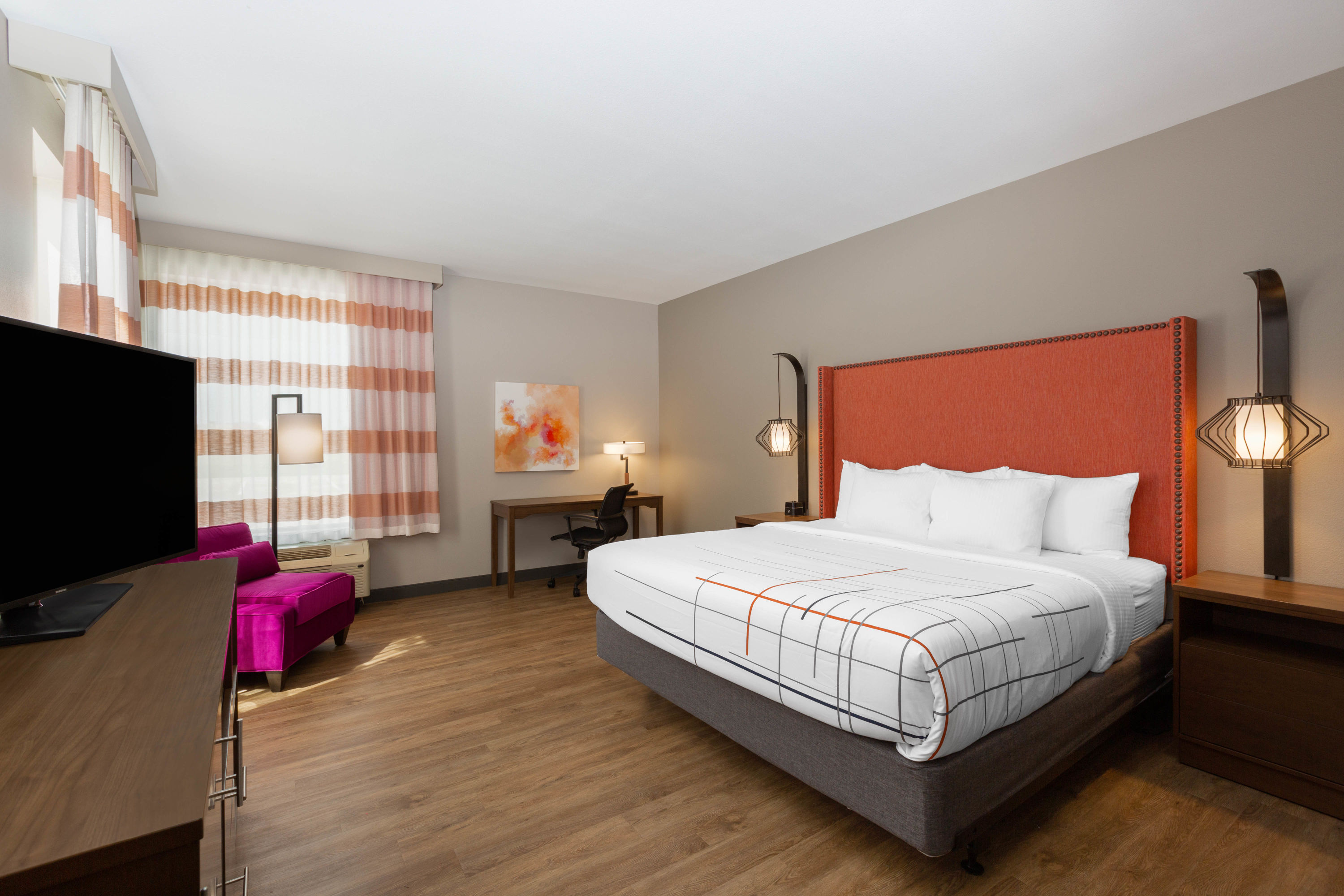 Guest room at the La Quinta by Wyndham Altoona Des Moines in Altoona, Iowa