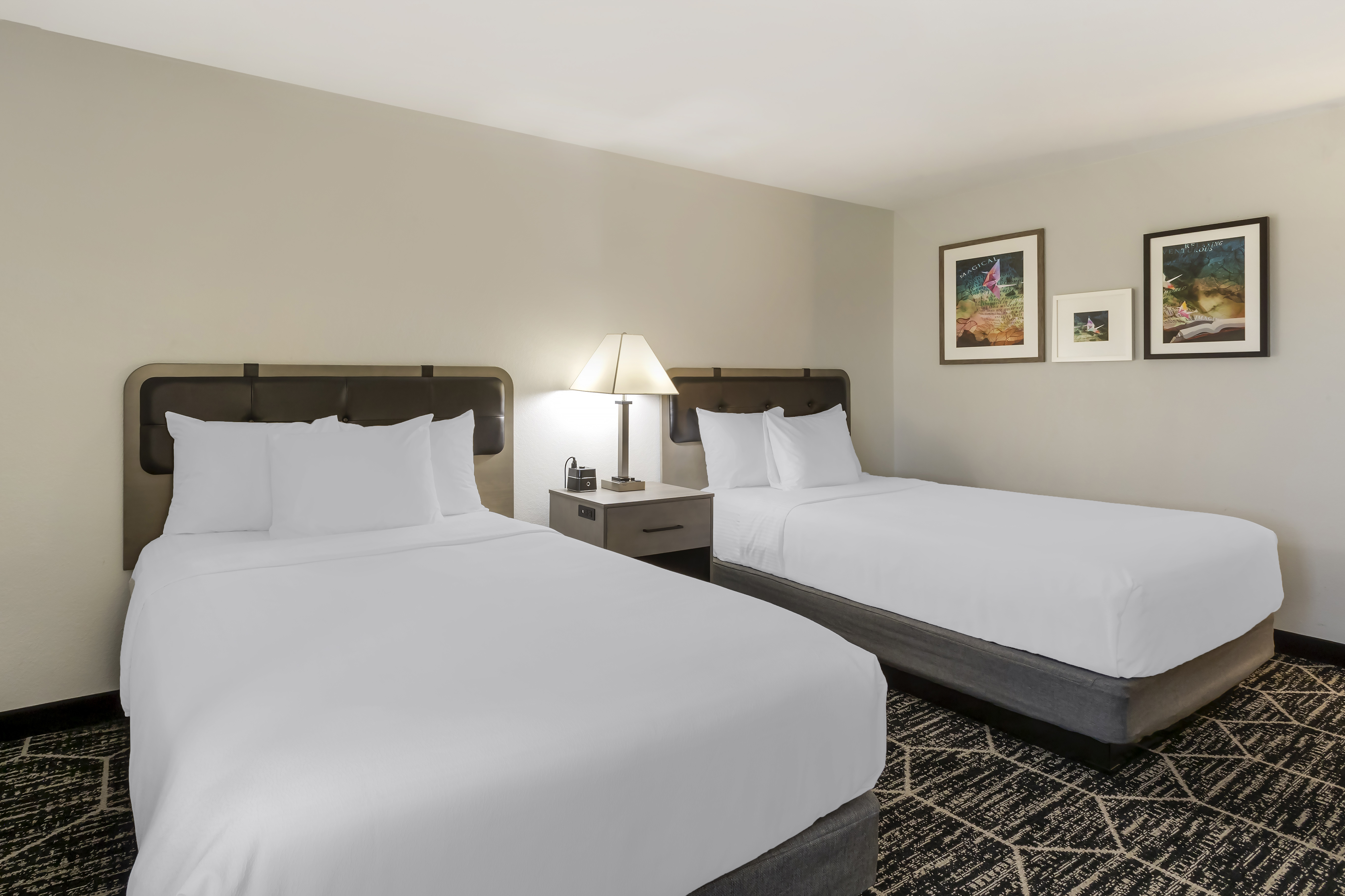 Guest room at the La Quinta Inn & Suites by Wyndham Des Moines West Clive in Clive, Iowa