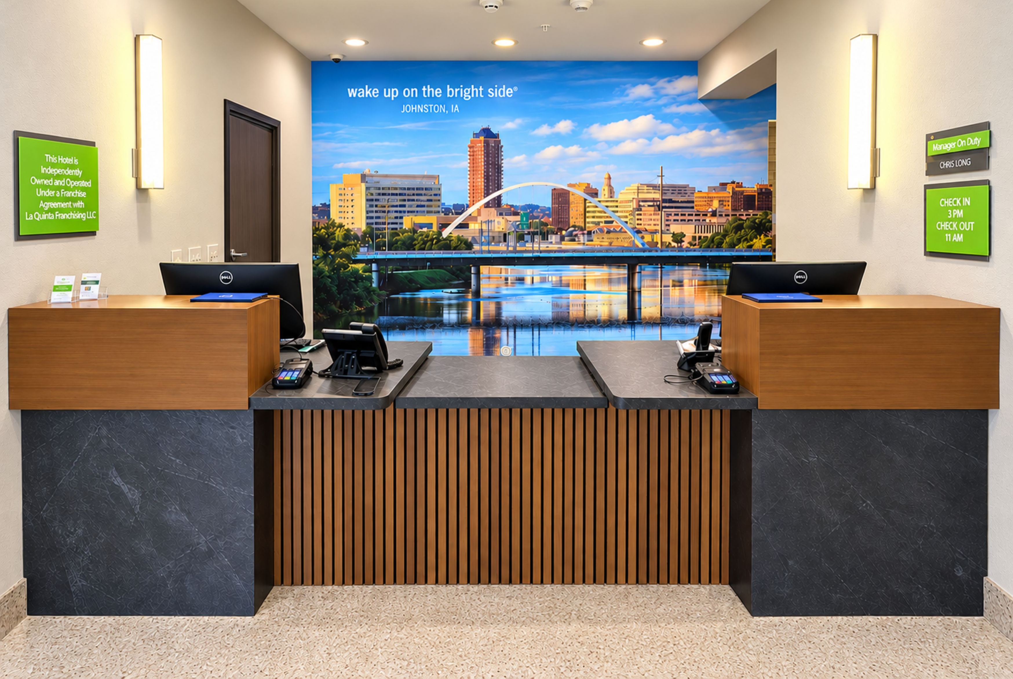 La Quinta Inn & Suites by Wyndham Johnston reception in Johnston, Iowa