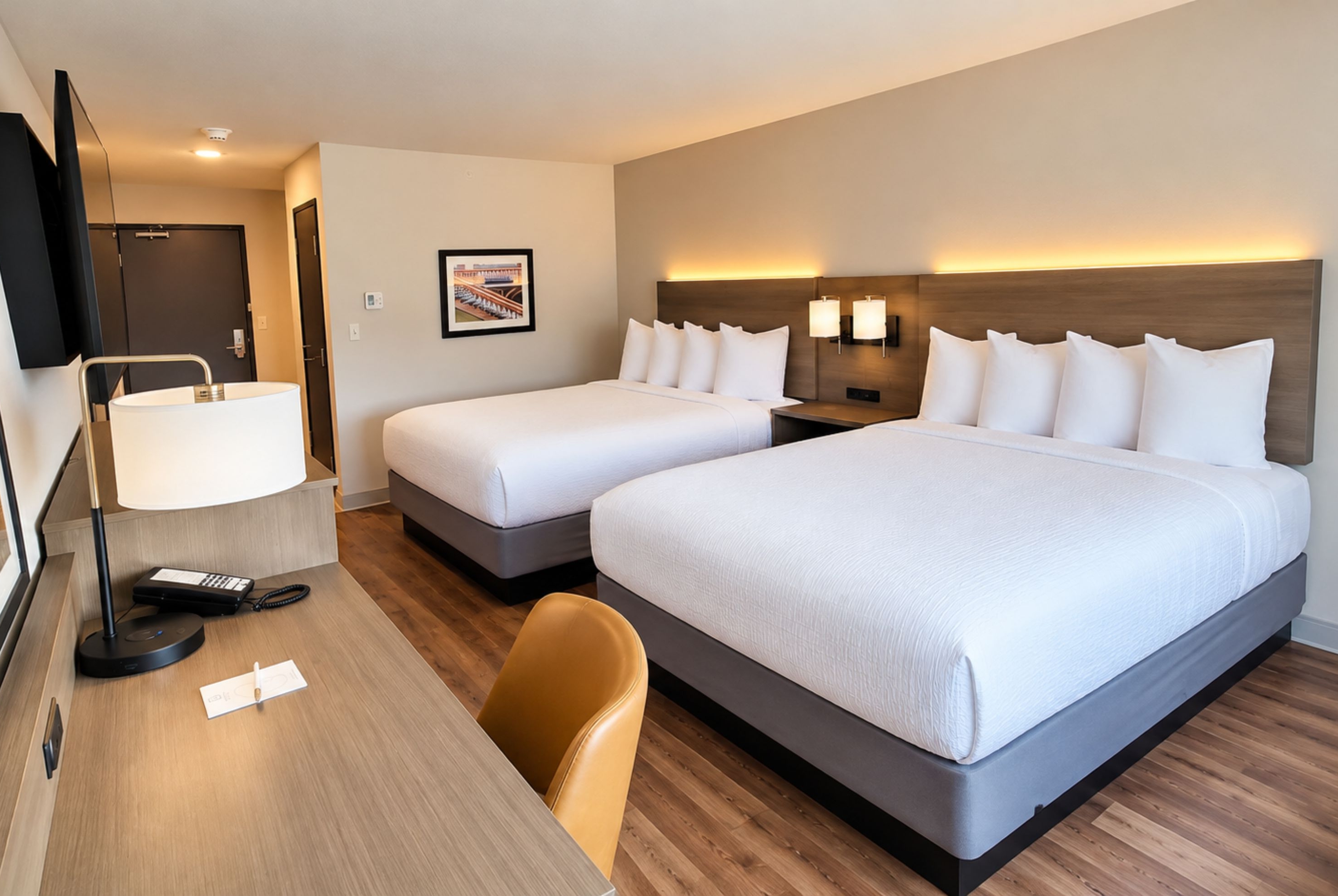 Guest room at the La Quinta Inn & Suites by Wyndham Johnston in Johnston, Iowa