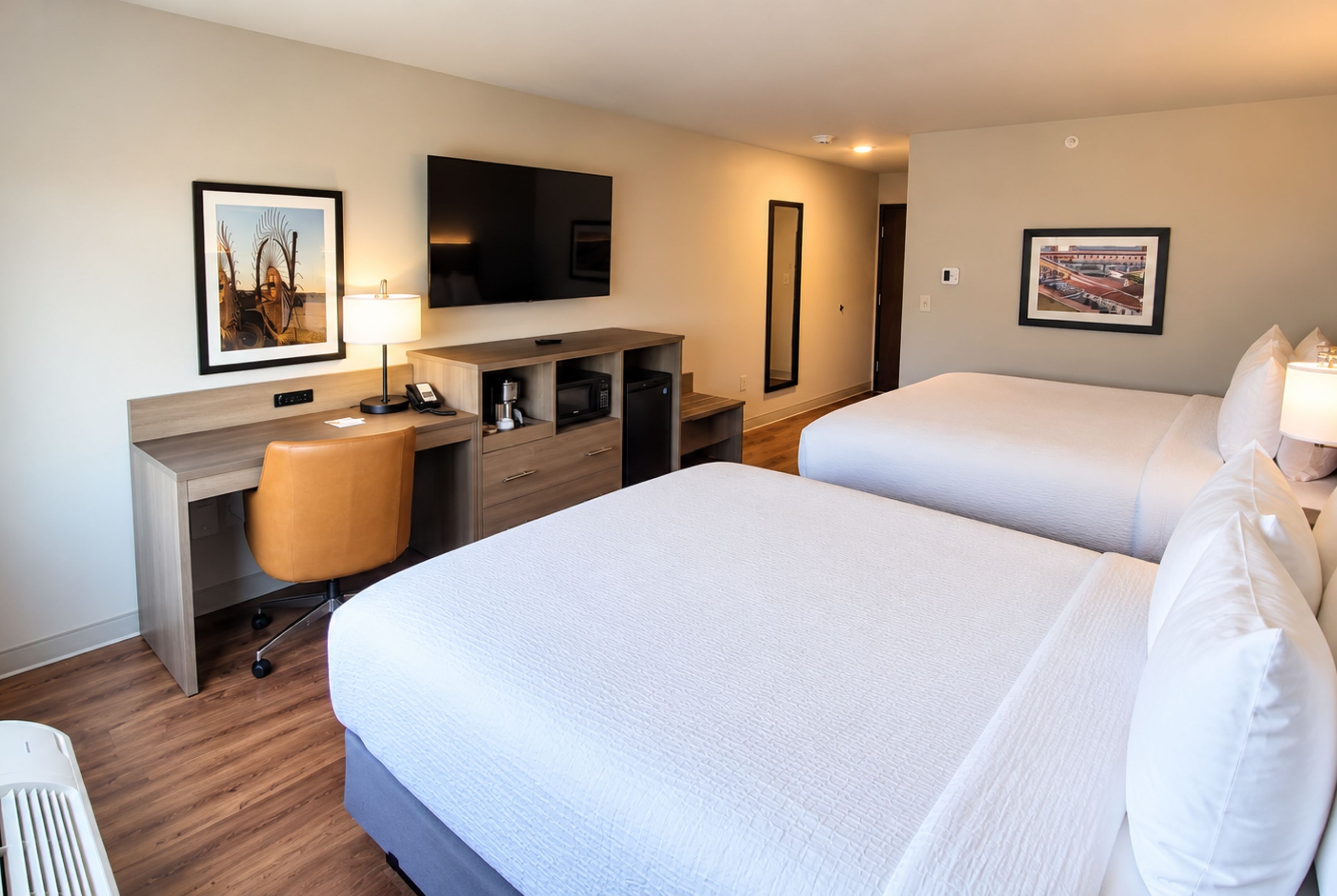 Guest room at the La Quinta Inn & Suites by Wyndham Johnston in Johnston, Iowa