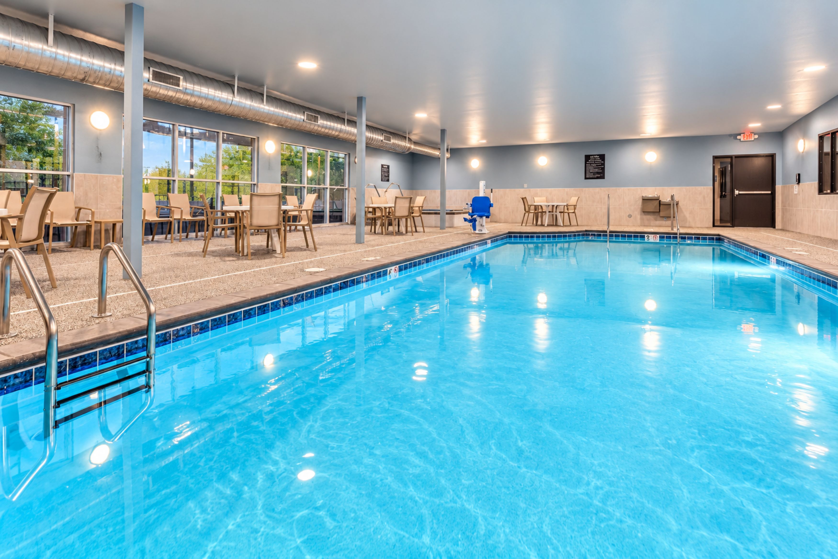 Indoor pool at the La Quinta Inn & Suites by Wyndham Johnston in Johnston, Iowa