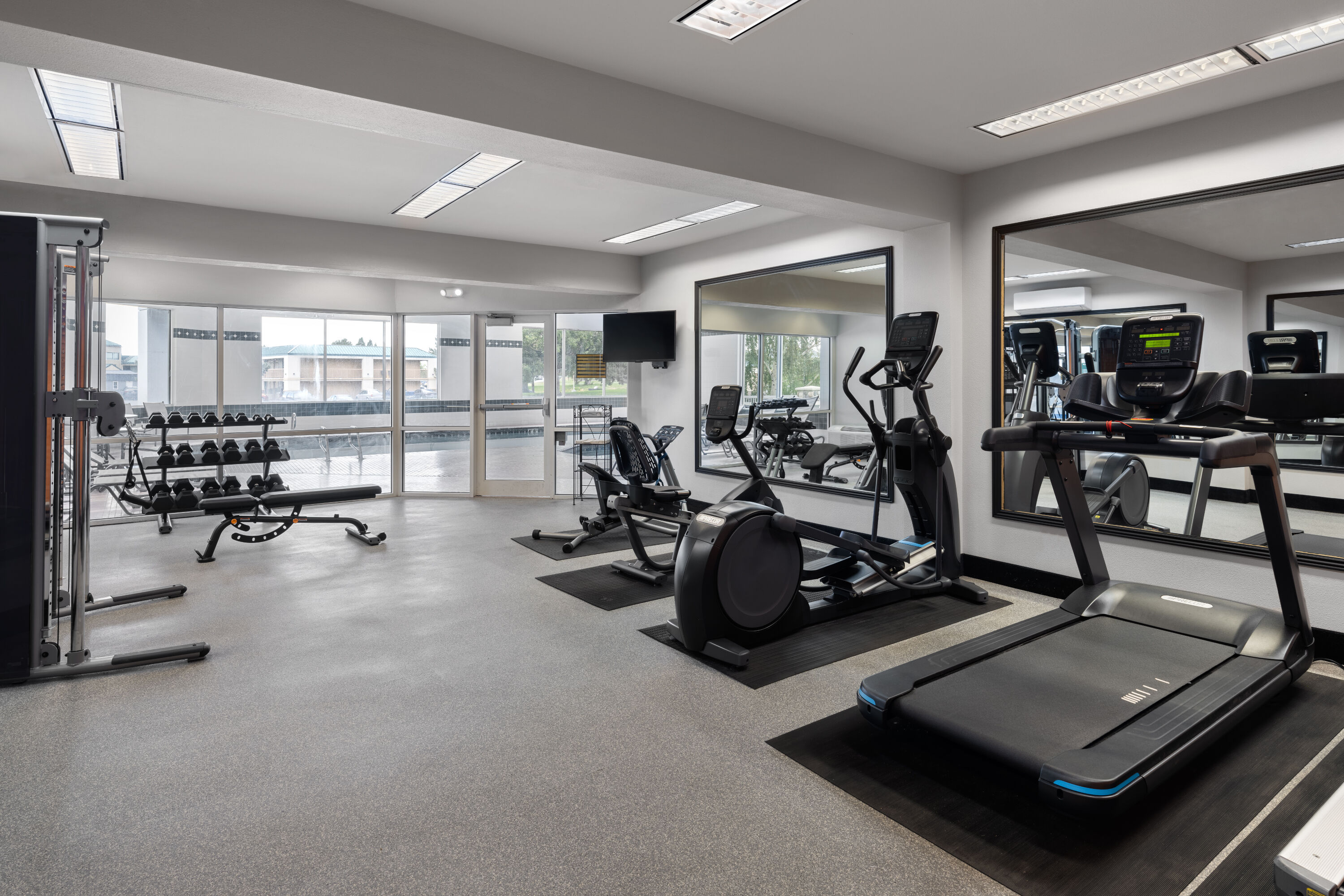 Fitness room at La Quinta Inn & Suites by Wyndham Pocatello in Pocatello, Idaho