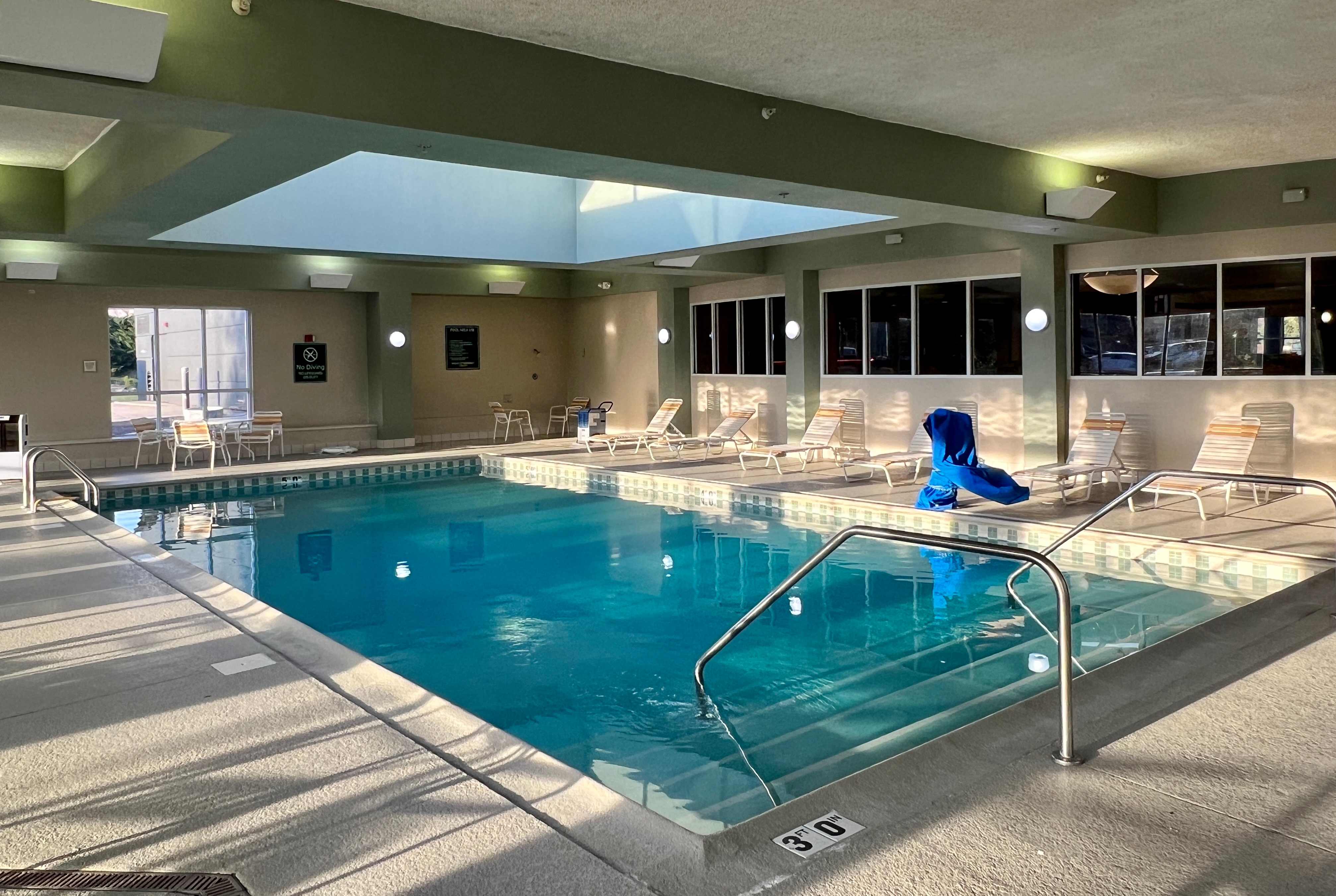 Pool at the La Quinta Inn & Suites by Wyndham Bannockburn-Deerfield in Bannockburn, Illinois