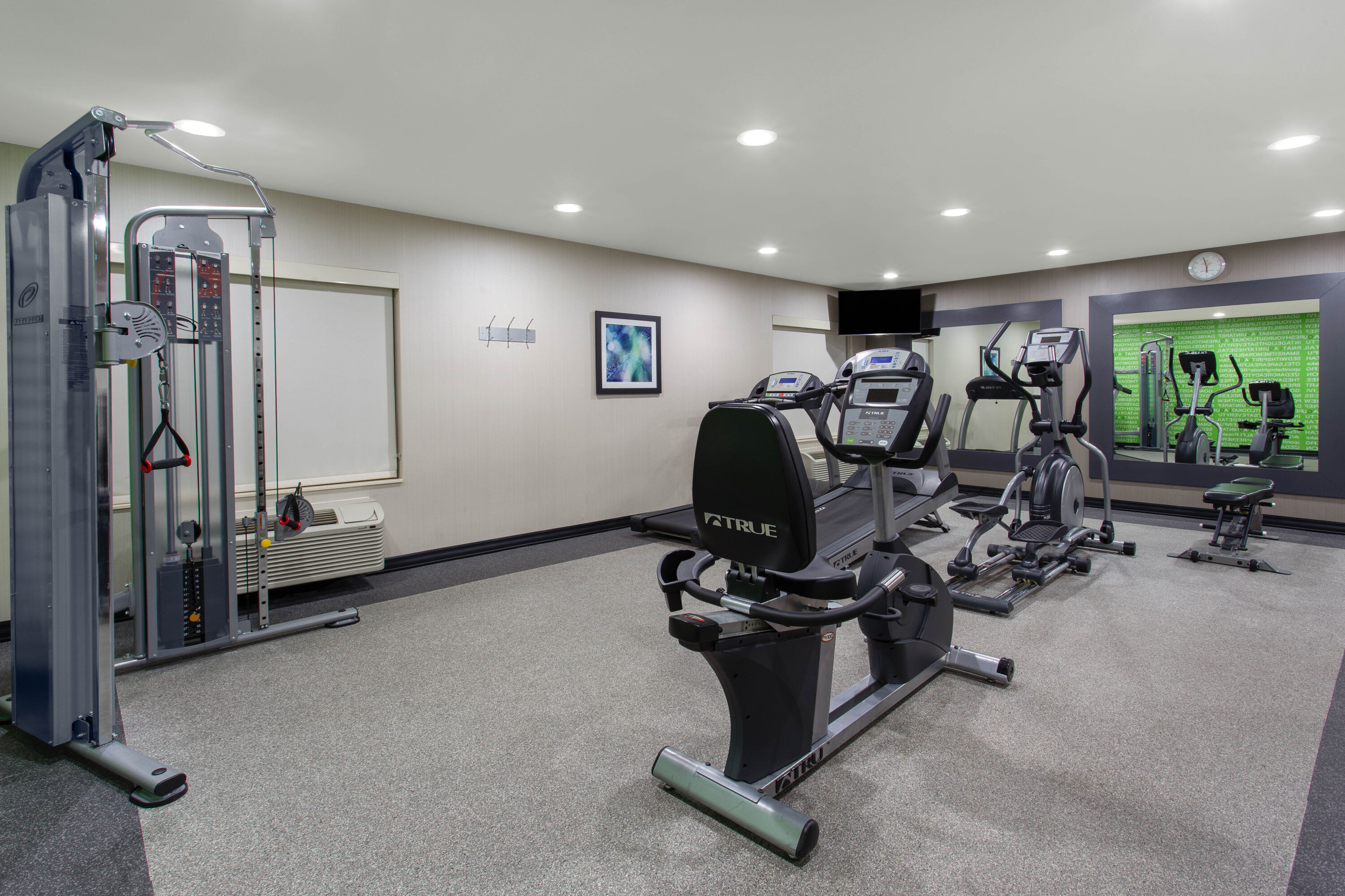 Fitness room at La Quinta Inn & Suites by Wyndham Effingham in Effingham, Illinois
