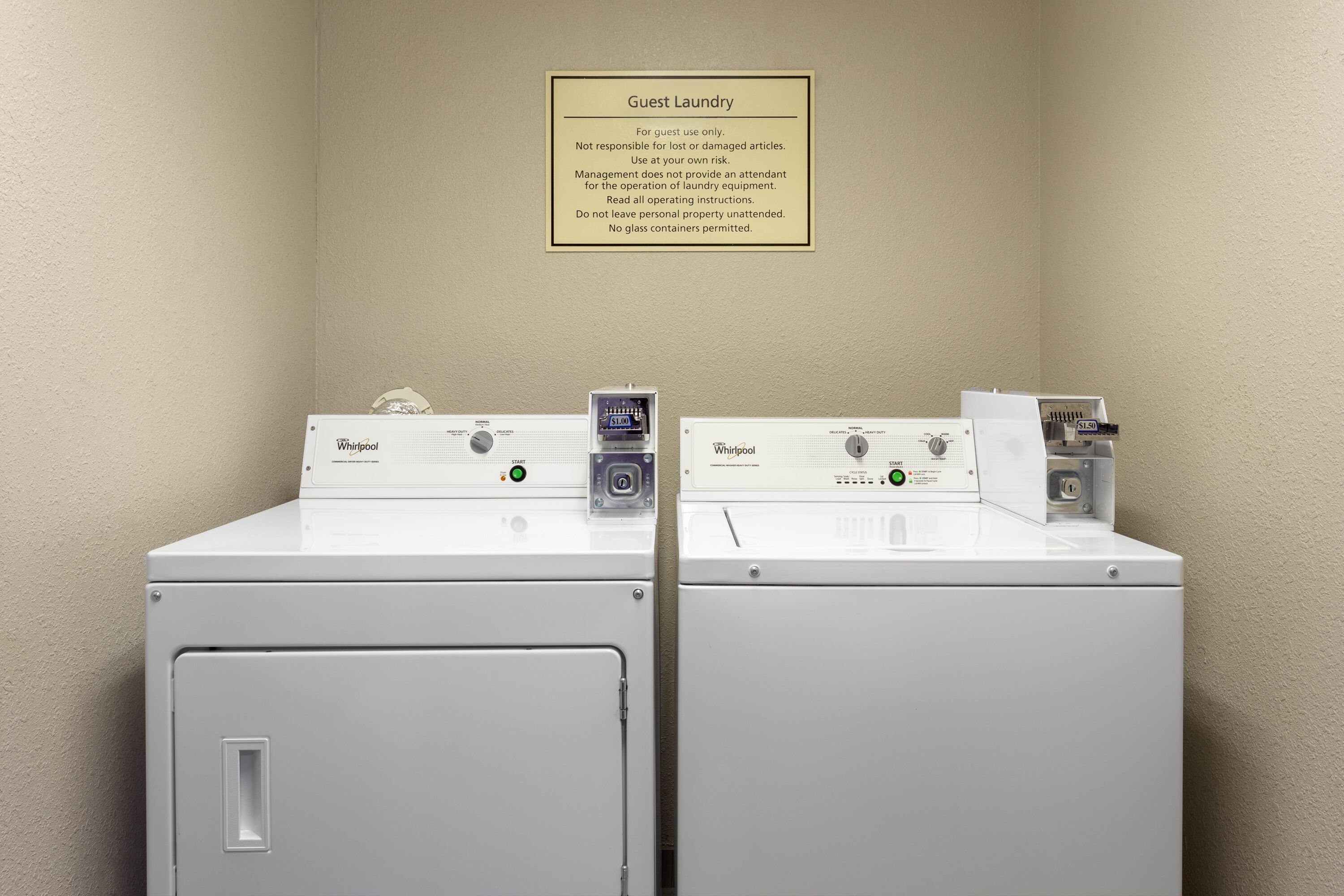 Laundry facilities at La Quinta Inn & Suites by Wyndham Effingham in Effingham, Illinois