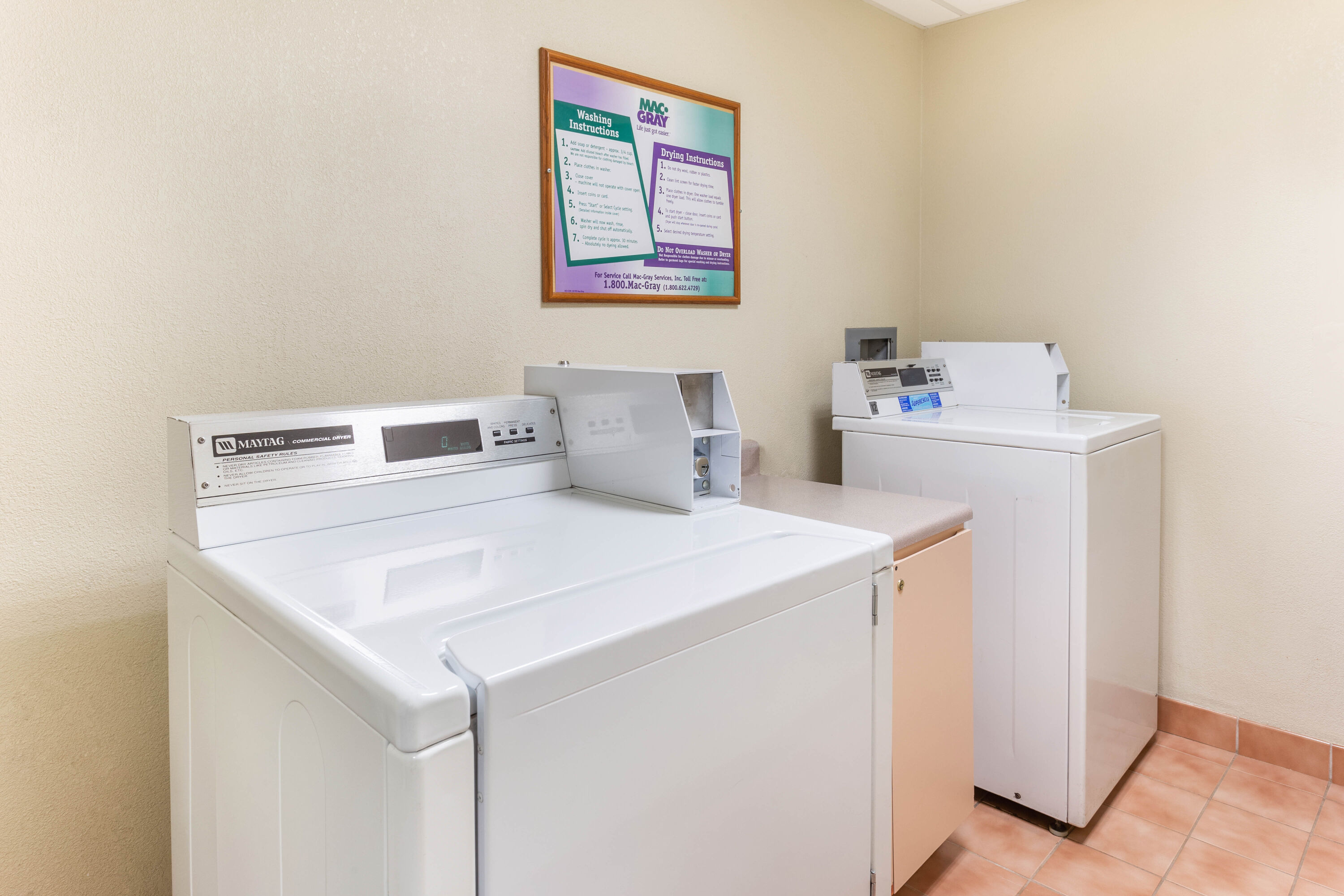 Laundry facilities at La Quinta Inn & Suites by Wyndham Chicago Gurnee in Gurnee, Illinois