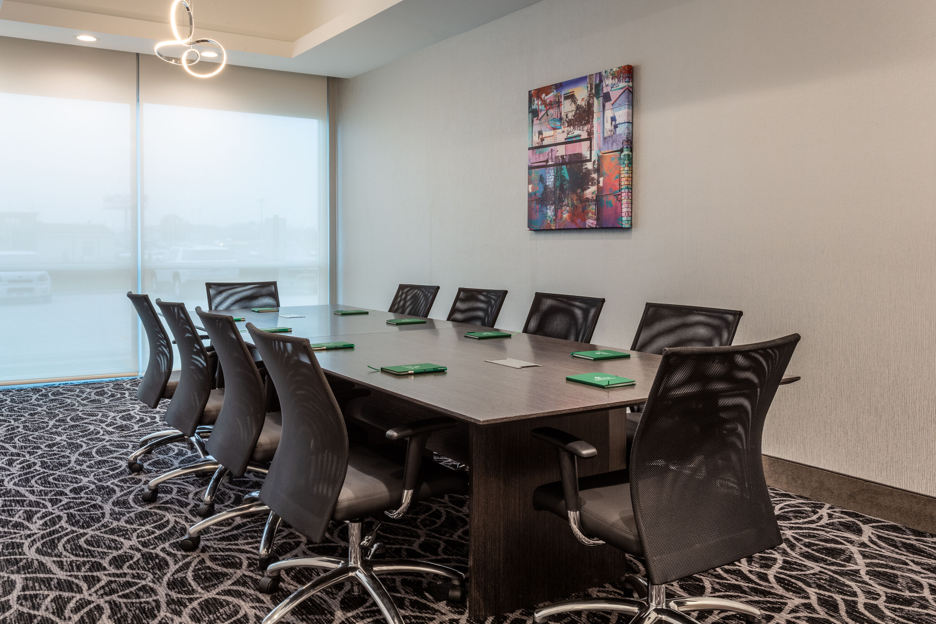 Board room at La Quinta Inn & Suites by Wyndham Shorewood in Shorewood, Illinois