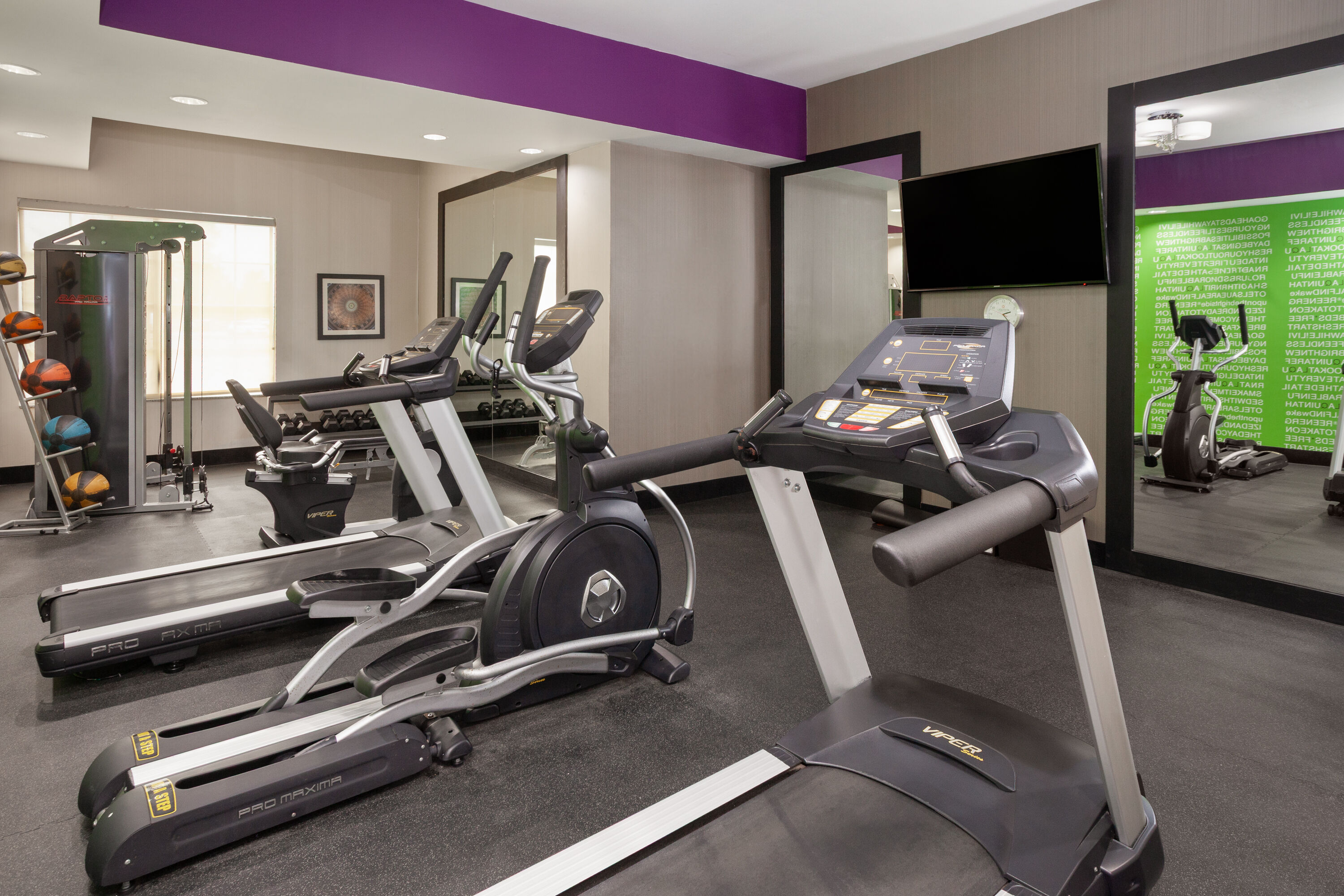 Fitness room at La Quinta Inn & Suites by Wyndham Springfield IL in Springfield, Illinois