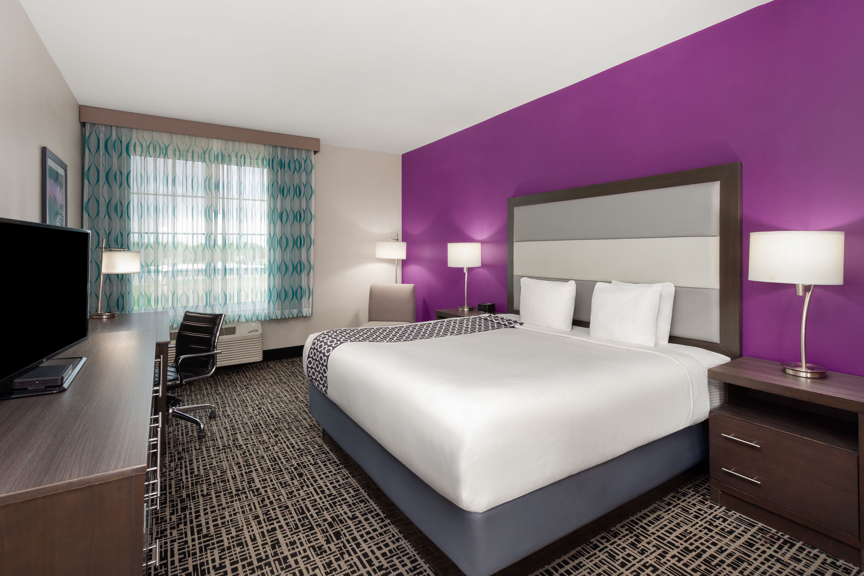 Guest room at the La Quinta Inn & Suites by Wyndham Springfield IL in Springfield, Illinois