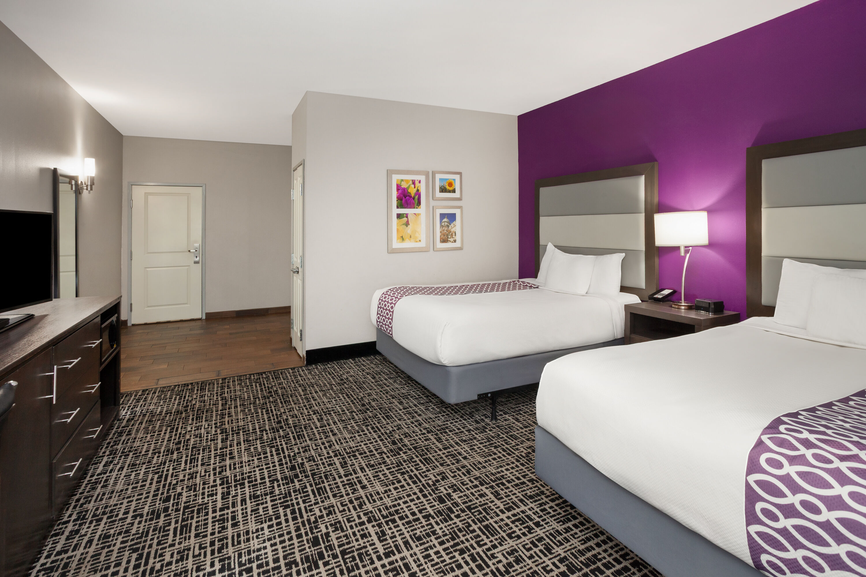 Guest room at the La Quinta Inn & Suites by Wyndham Springfield IL in Springfield, Illinois