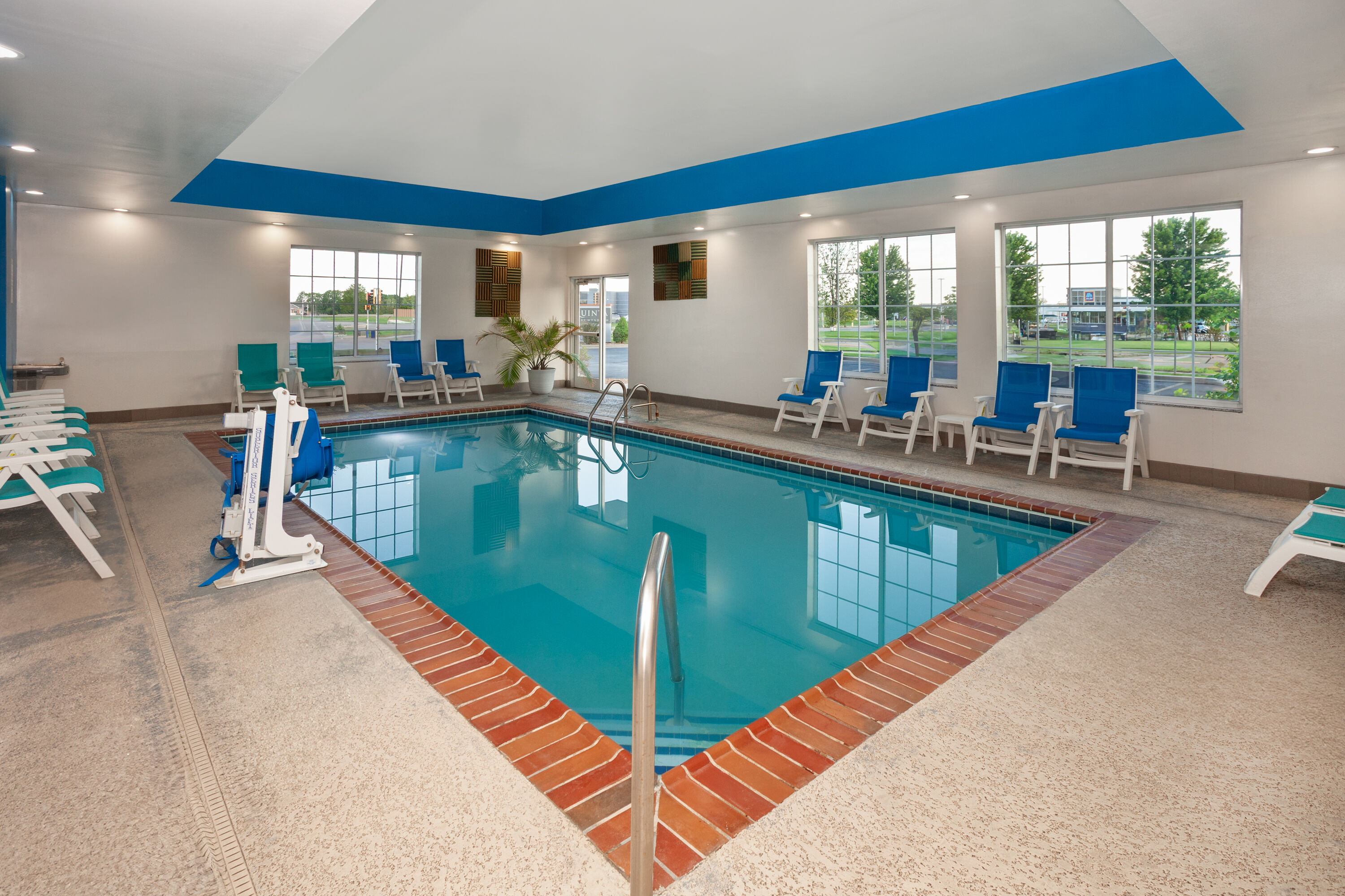 Indoor pool at the La Quinta Inn & Suites by Wyndham Springfield IL in Springfield, Illinois