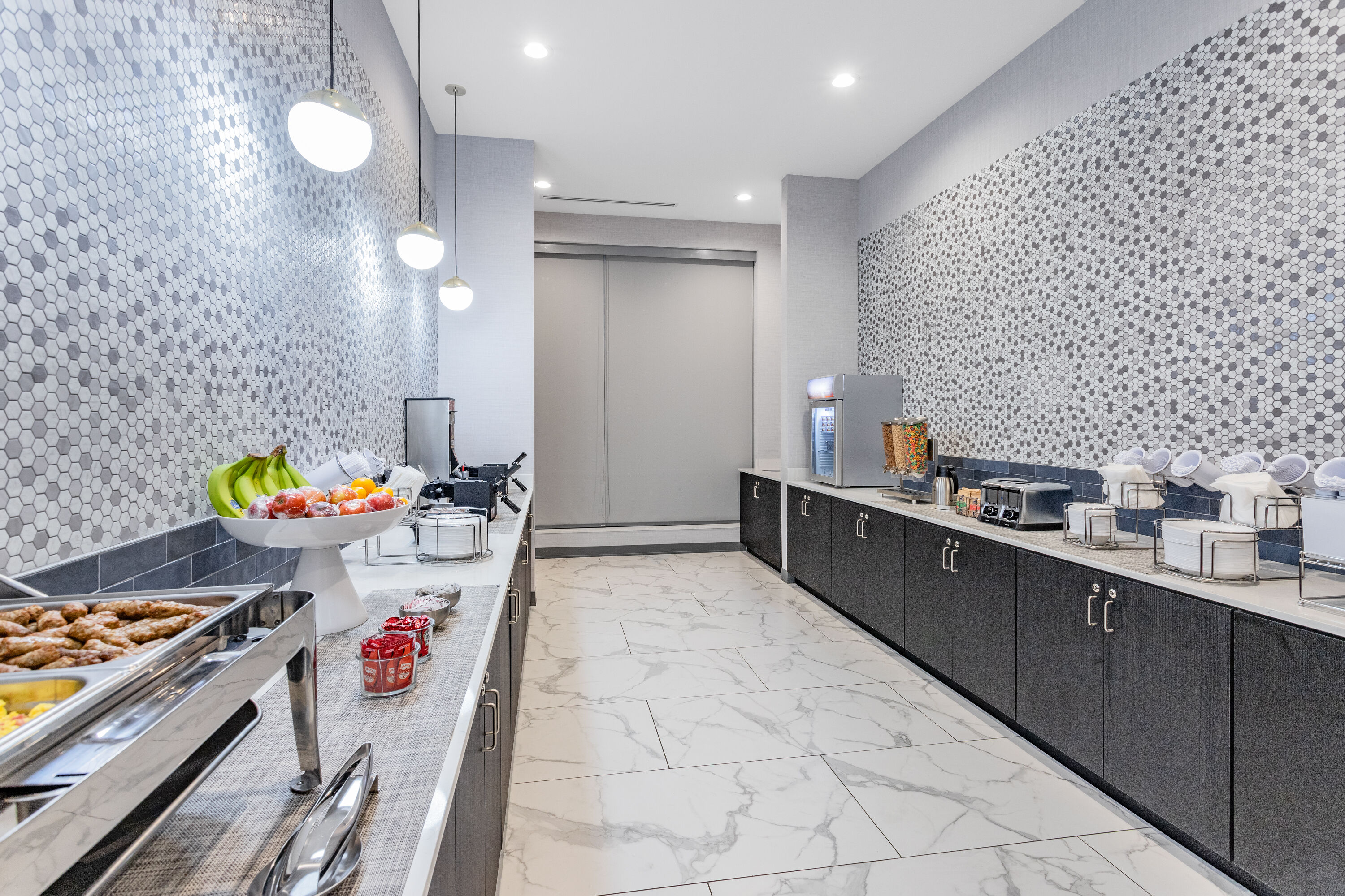 Free breakfast at LaQuinta Suites by Wyndham South Bend Notre Dame Area in South Bend, Indiana